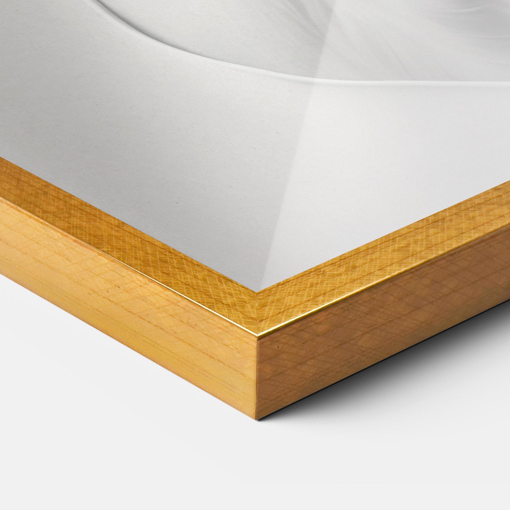 Gerahmte Poster White Horse Portrait mockup 3