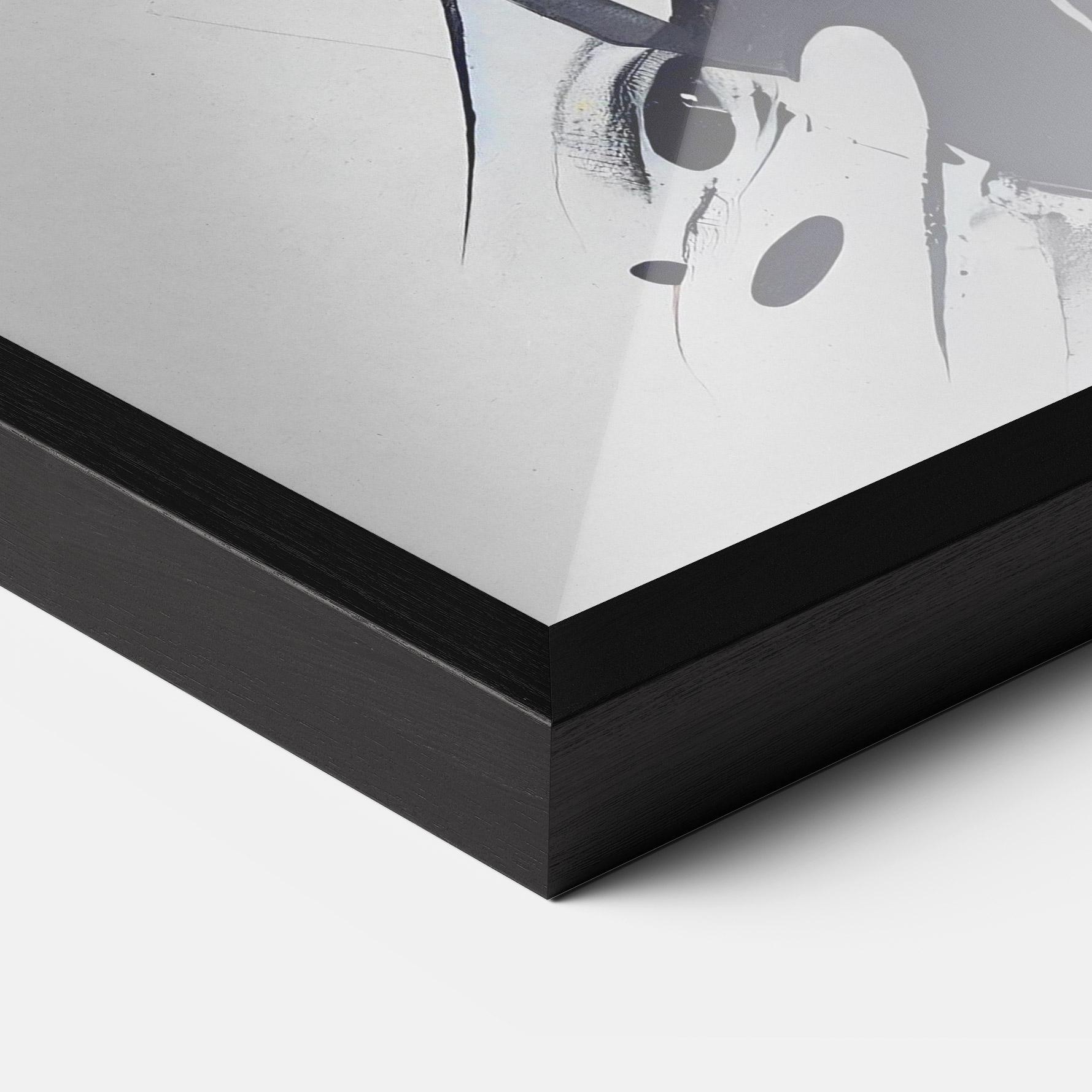 Gerahmte Poster Black Paint Horse mockup 3