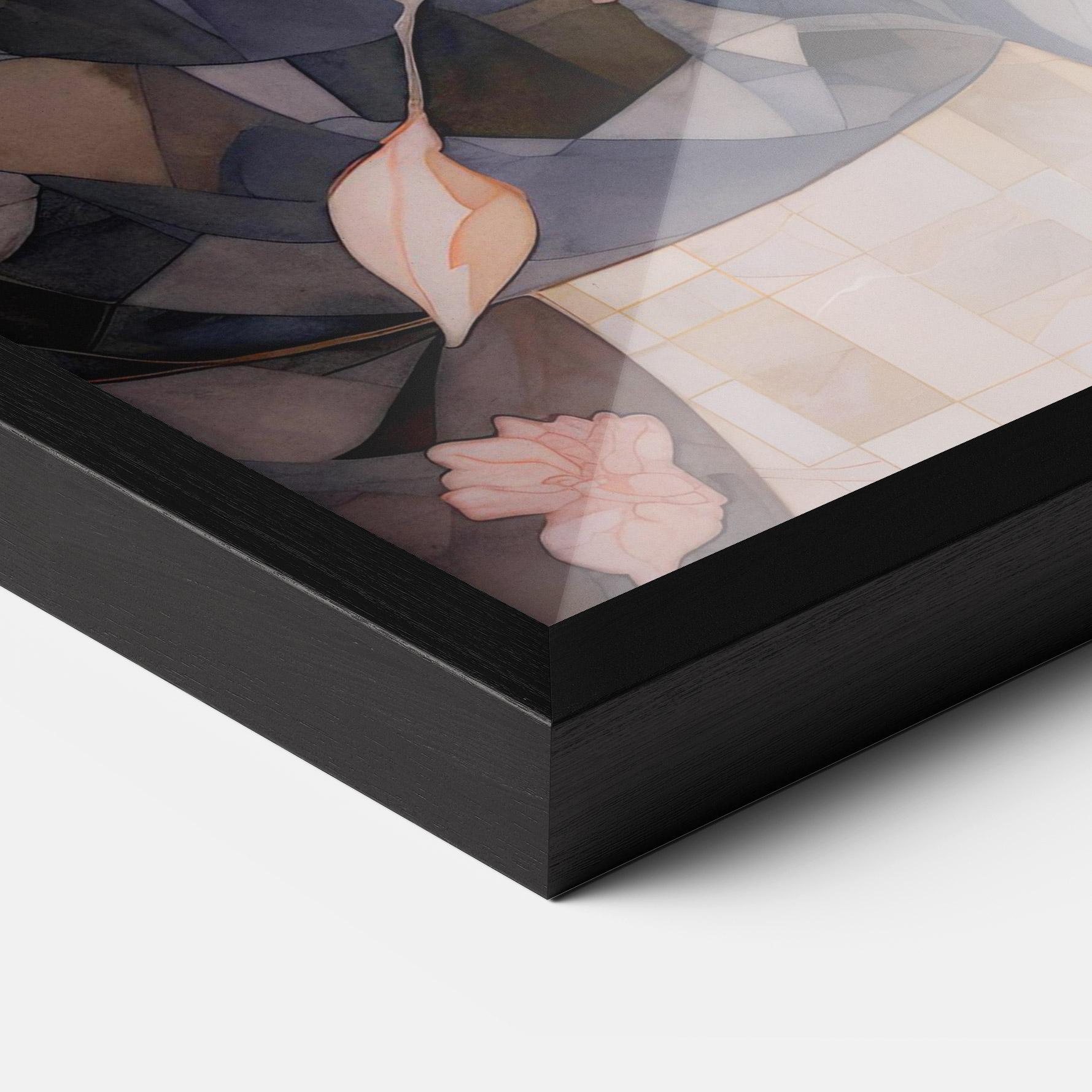 Gerahmte Poster Mosaic Painting Horse mockup 3