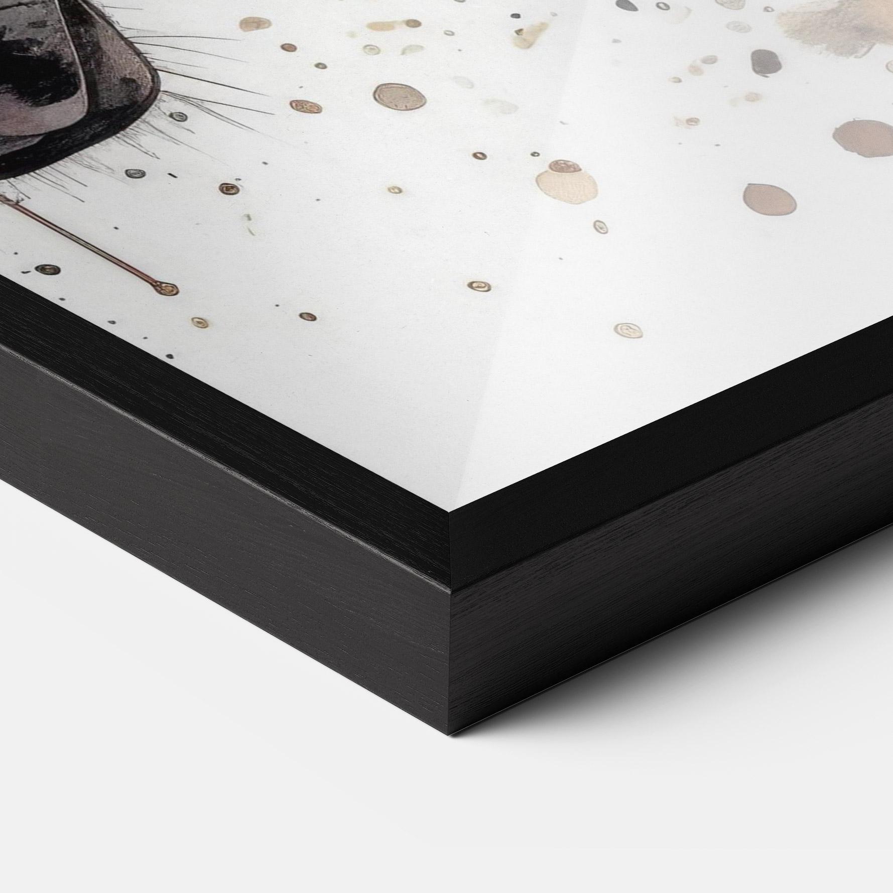 Gerahmte Poster Watercolor Horse mockup 3