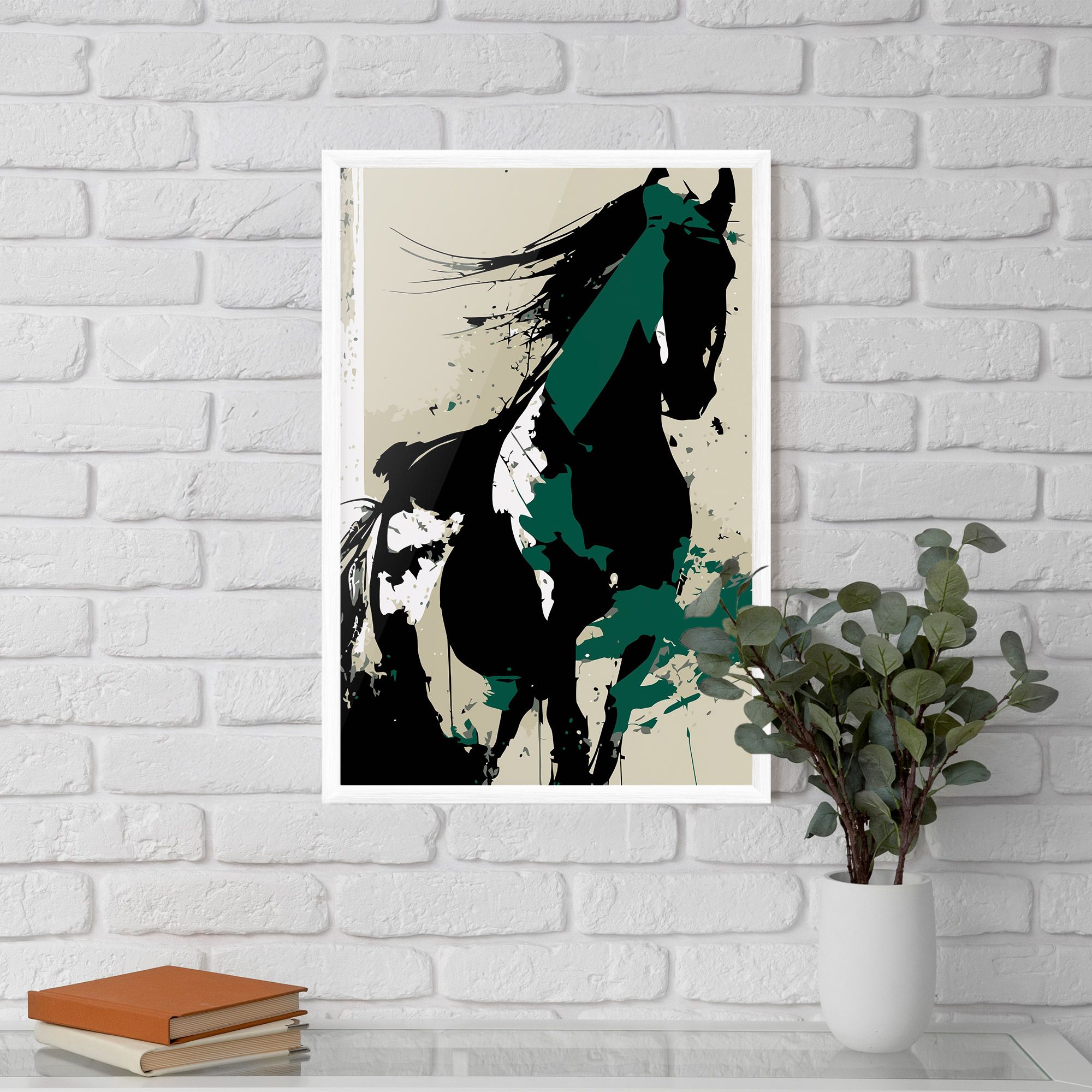 Black Green Horse mockup 5