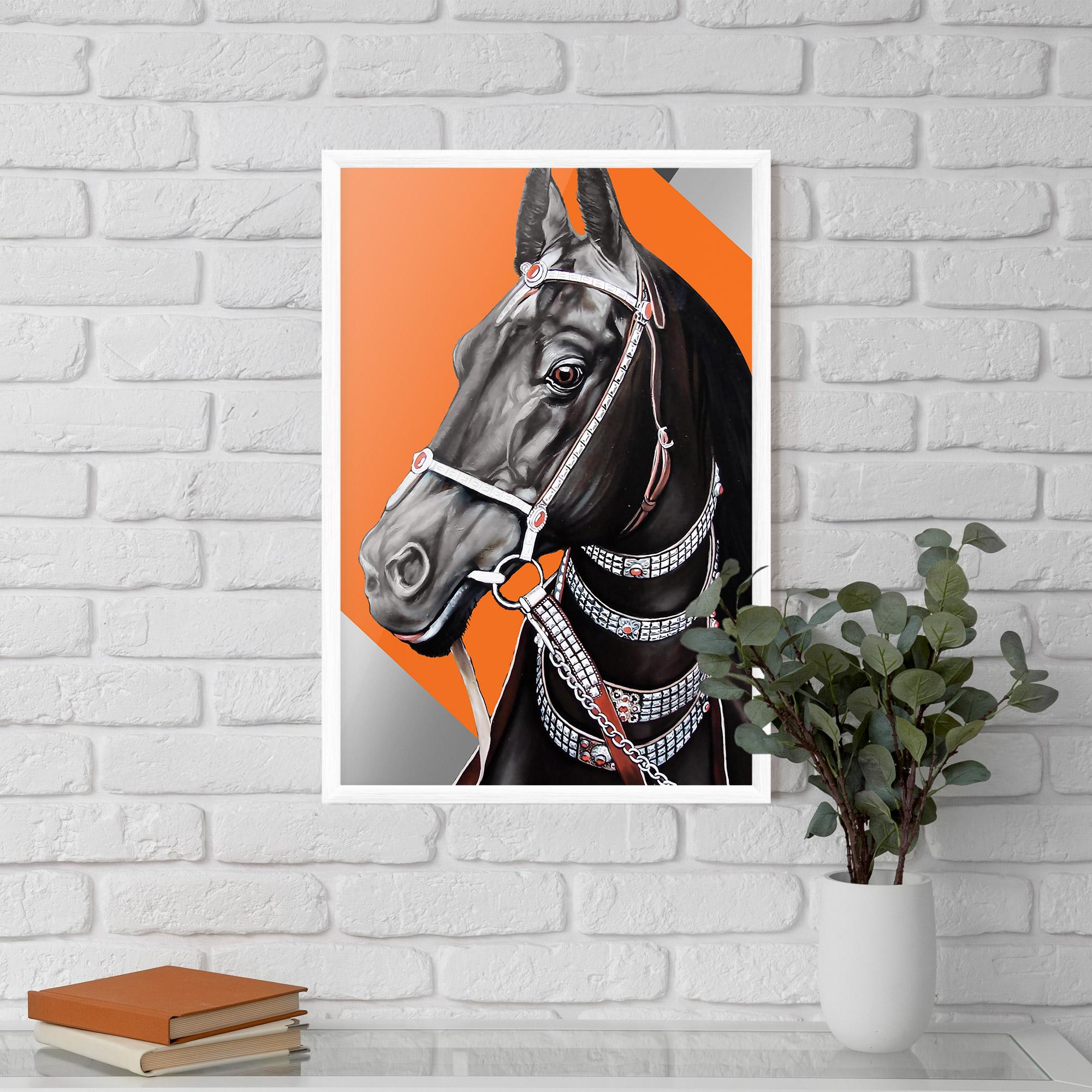 Gerahmte Poster Fashion Horse mockup 5