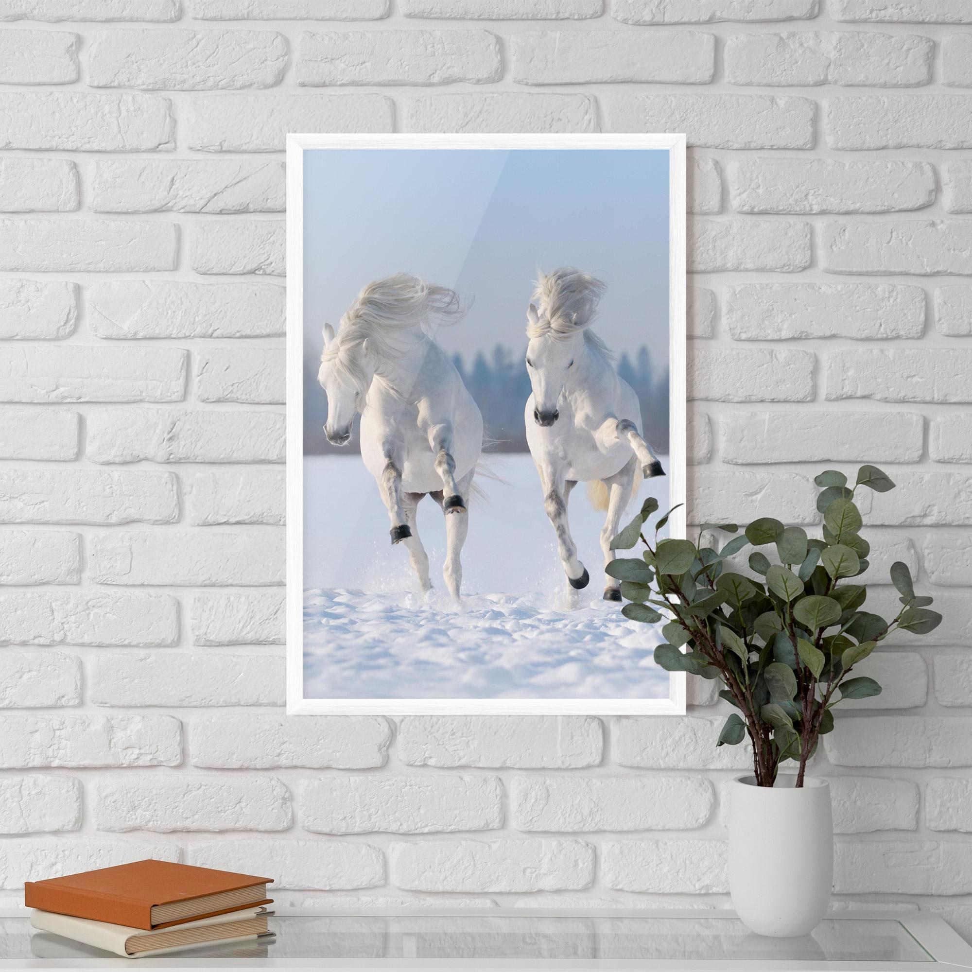 Gerahmte Poster Happy Horses Running mockup 5