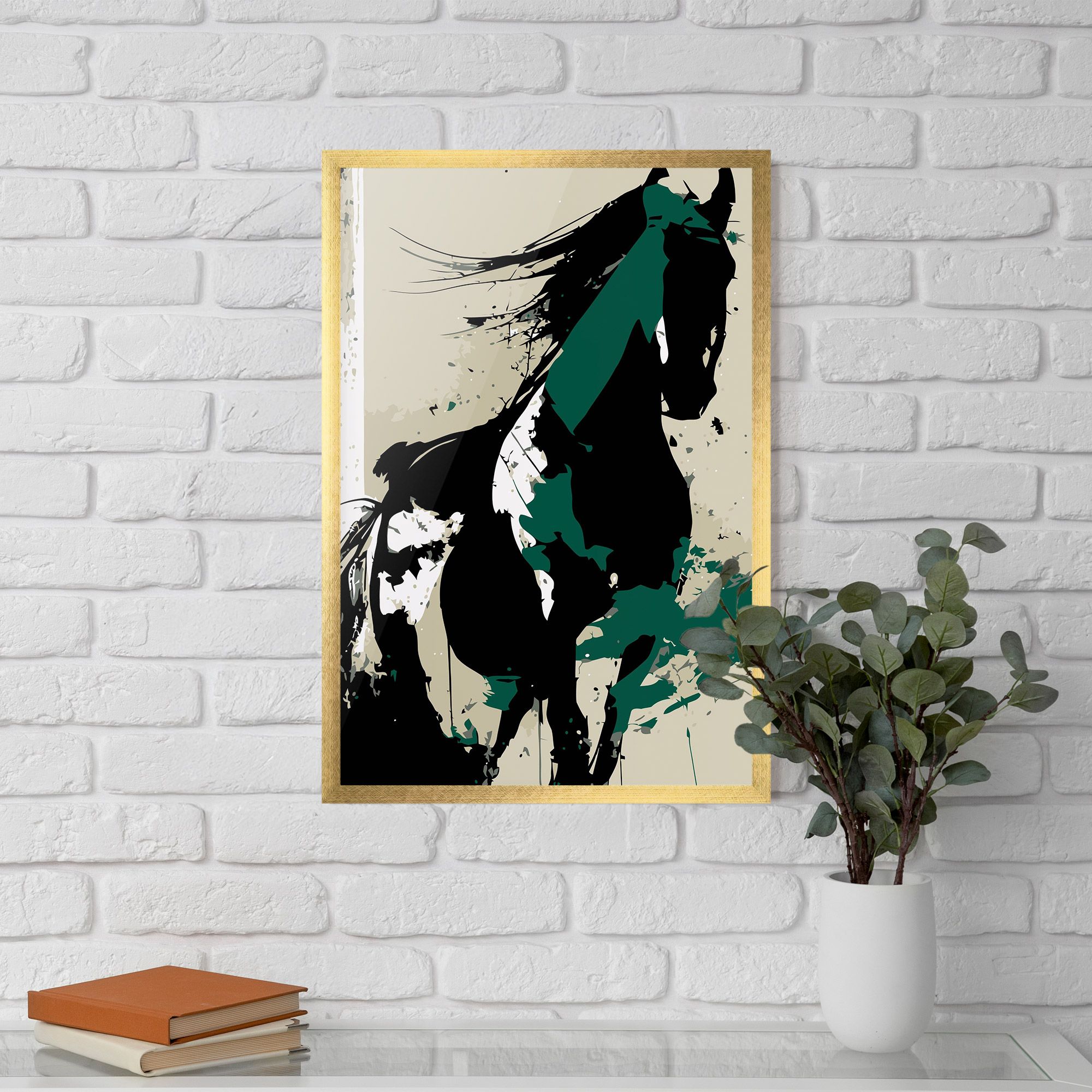 Black Green Horse mockup 5