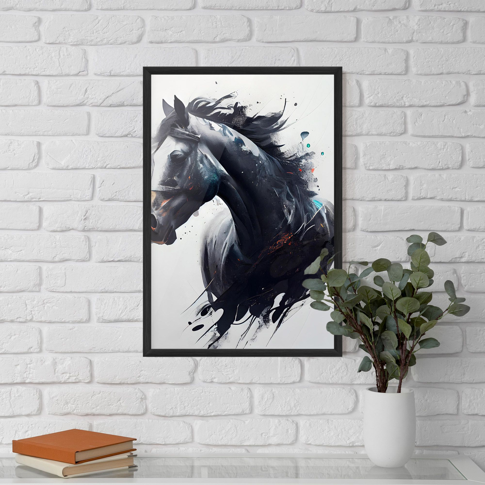 Black Paint Horse mockup 5