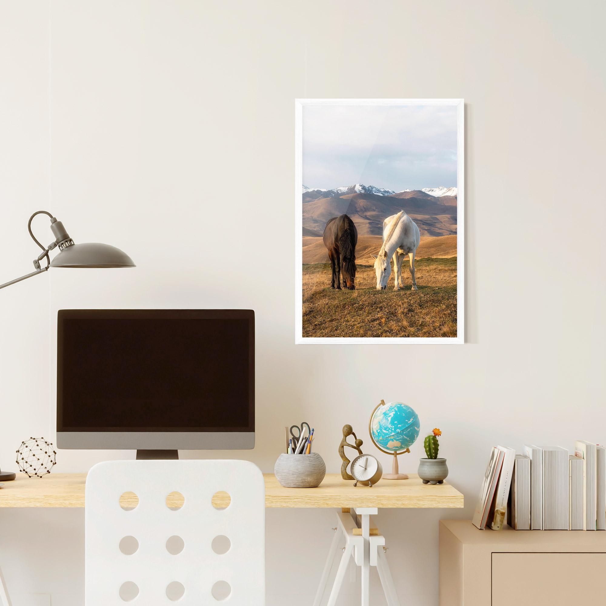 Gerahmte Poster Mountain Horses mockup 6