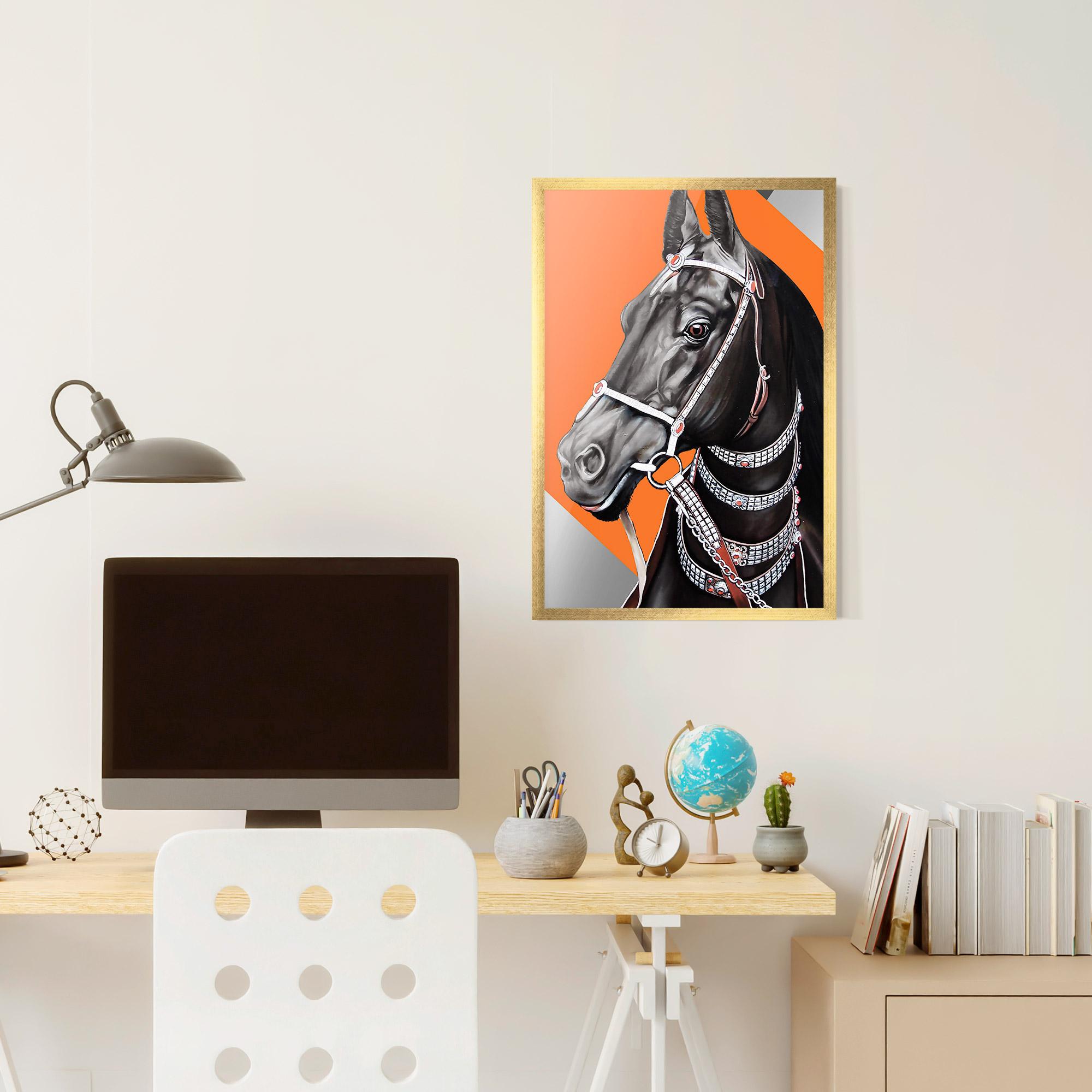 Gerahmte Poster Fashion Horse mockup 6