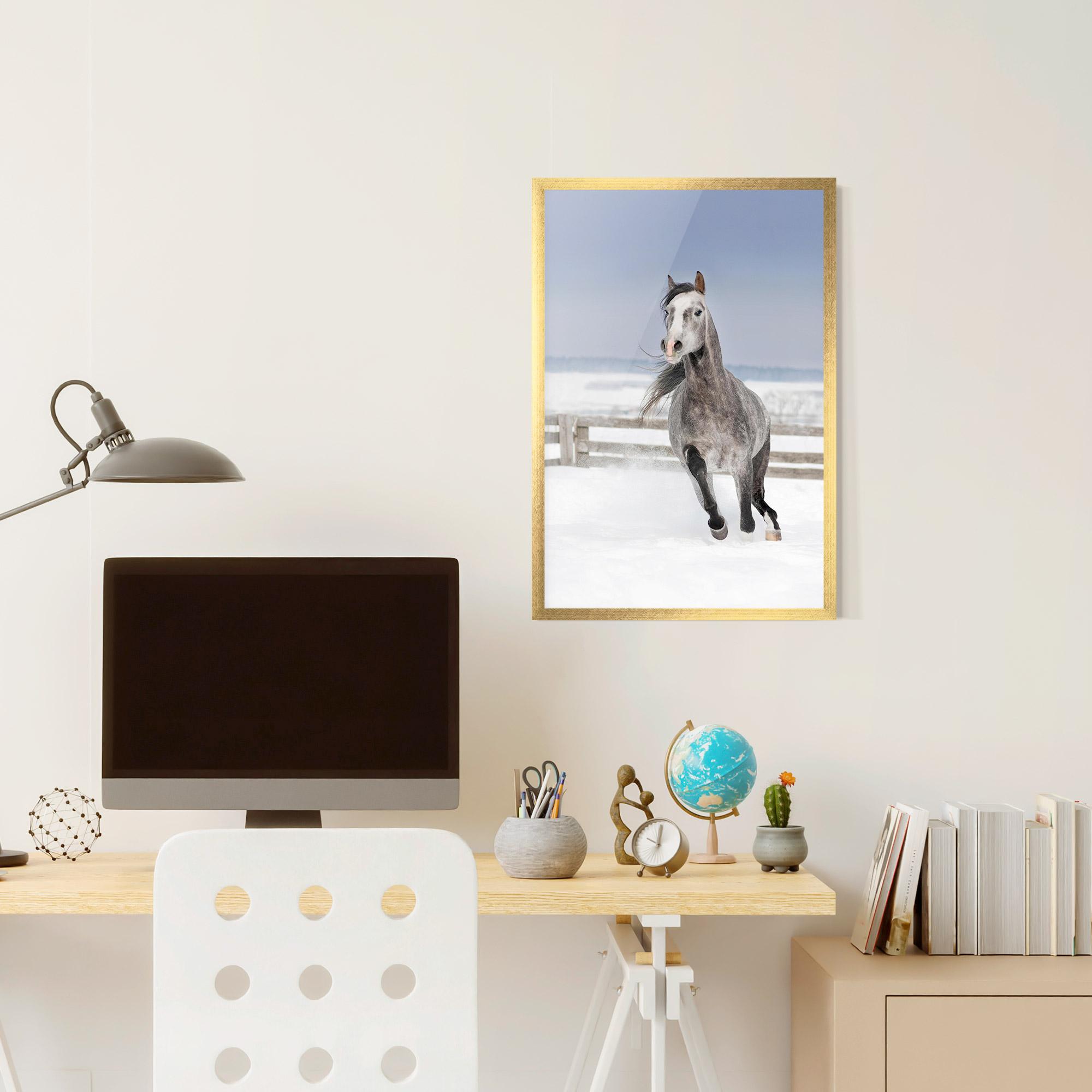 Gerahmte Poster Horse Running Free mockup 6