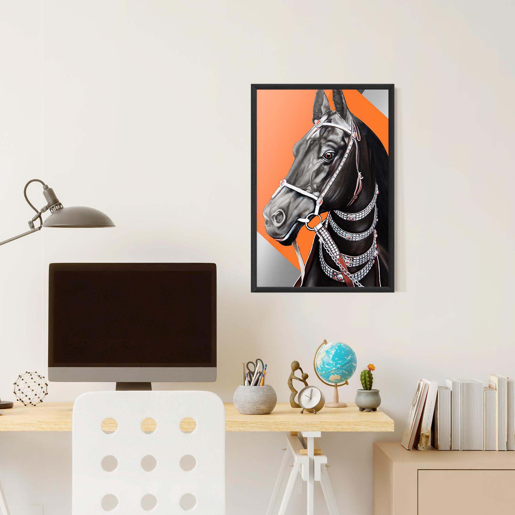 Gerahmte Poster Fashion Horse mockup 6