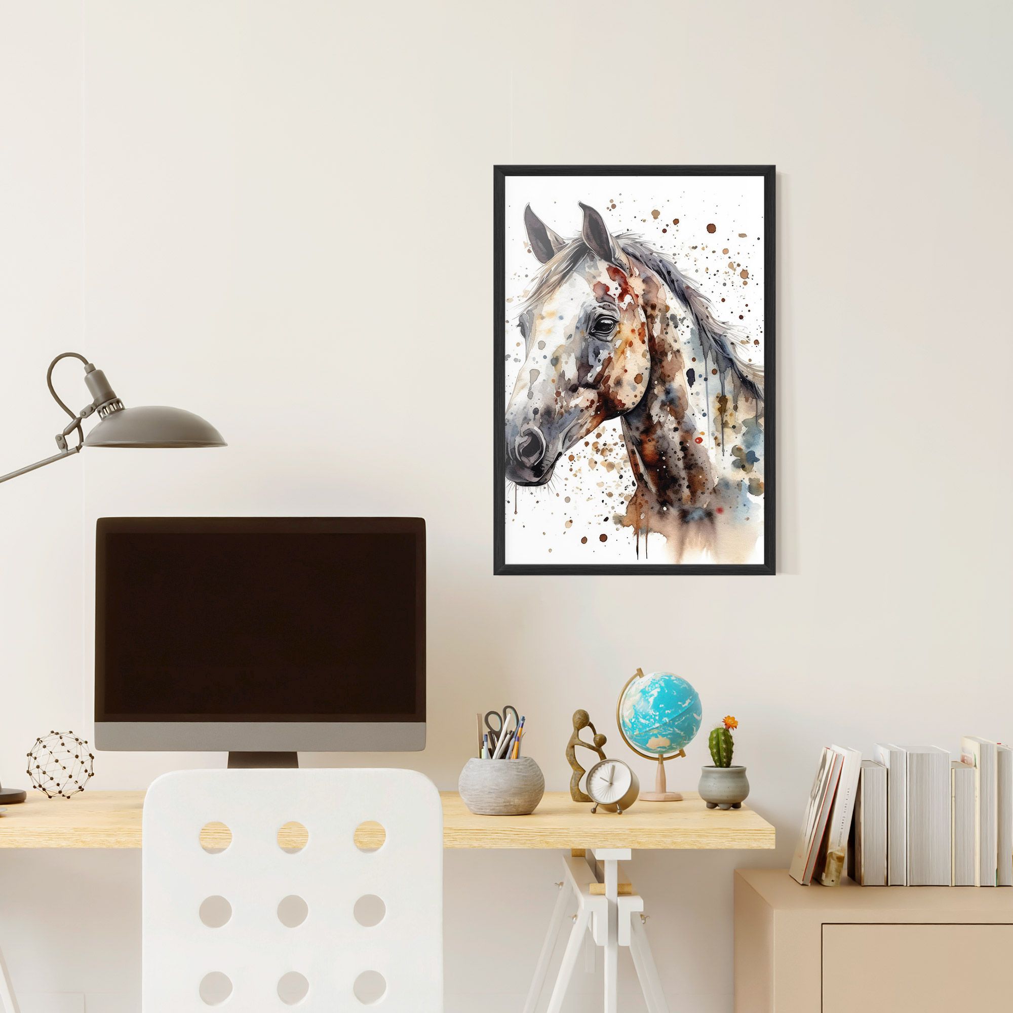 Watercolor Horse mockup 6