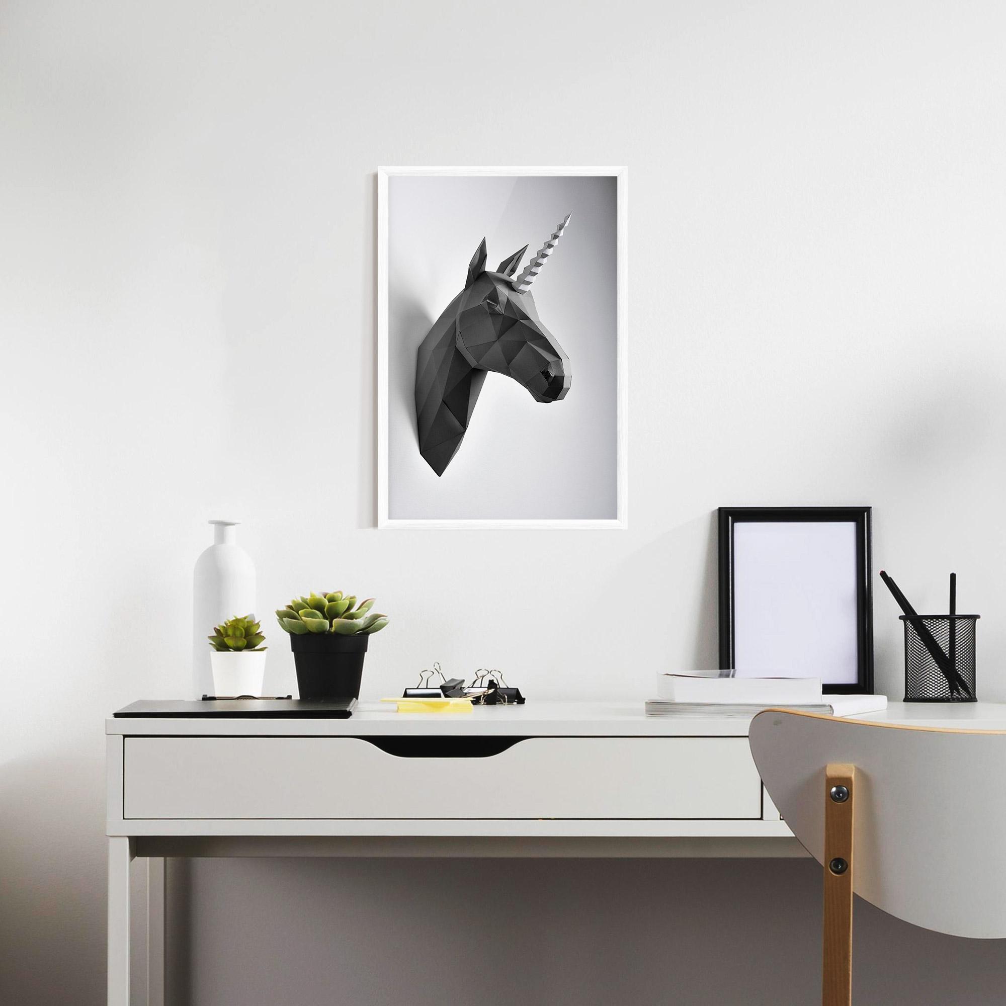 Gerahmte Poster Geometrical Unicorn mockup 7