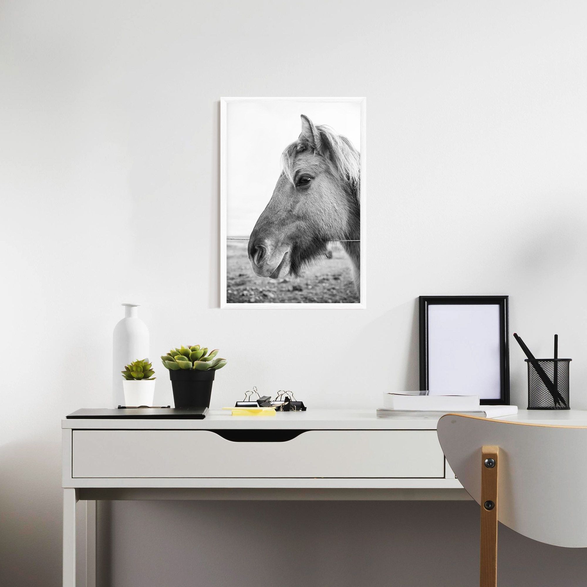 Gray Horse Head mockup 7