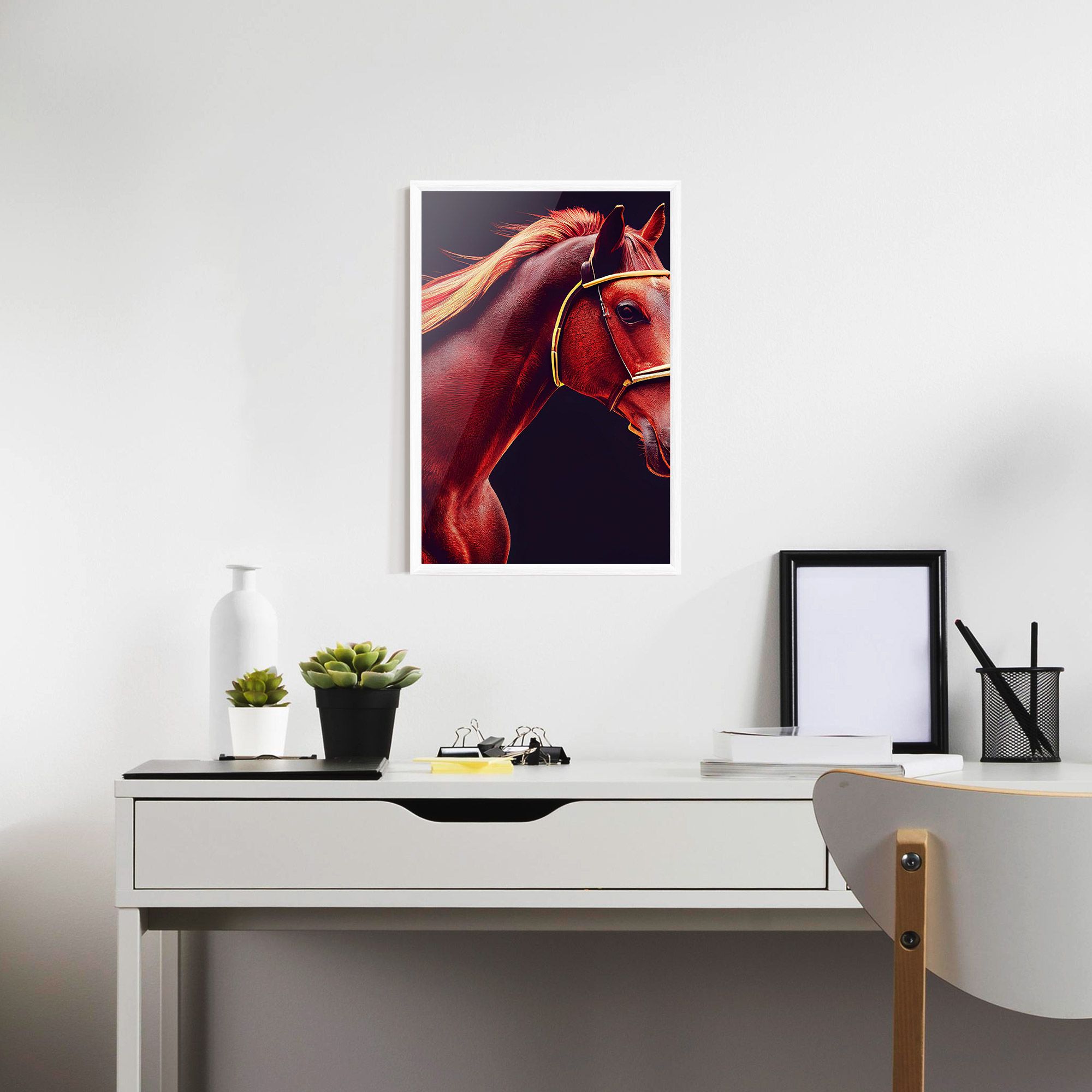 Red Horse Portrait mockup 7