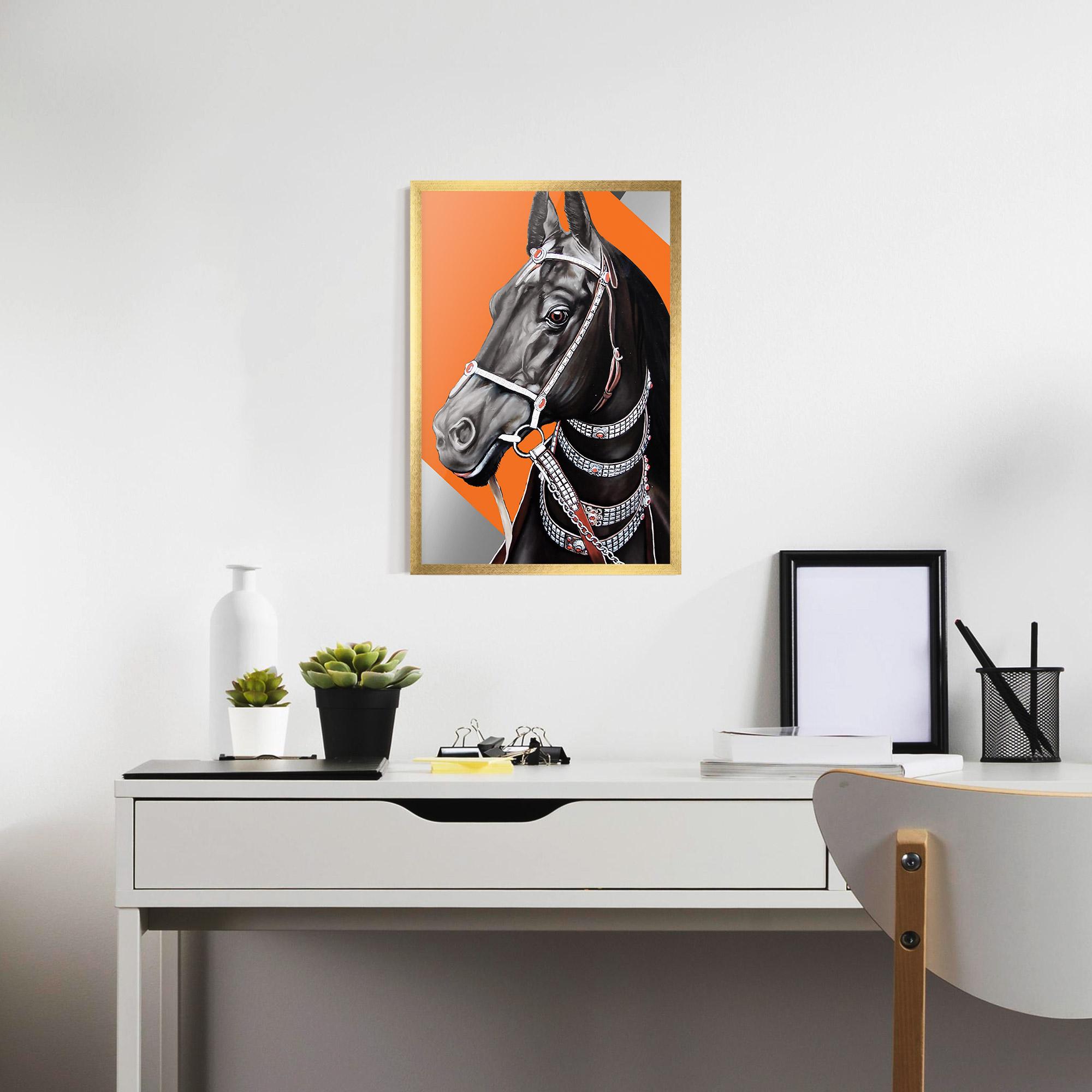 Gerahmte Poster Fashion Horse mockup 7
