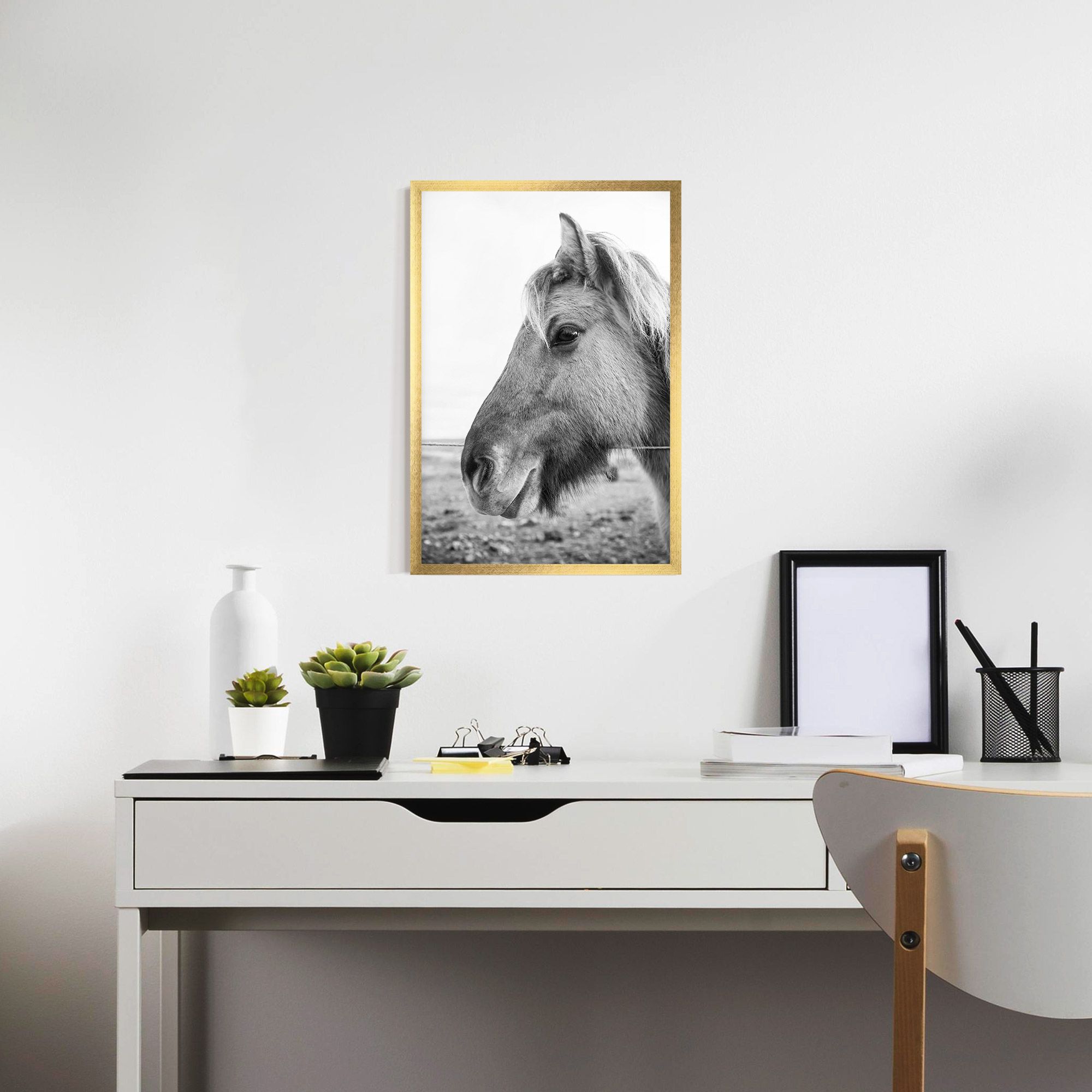 Gray Horse Head mockup 7
