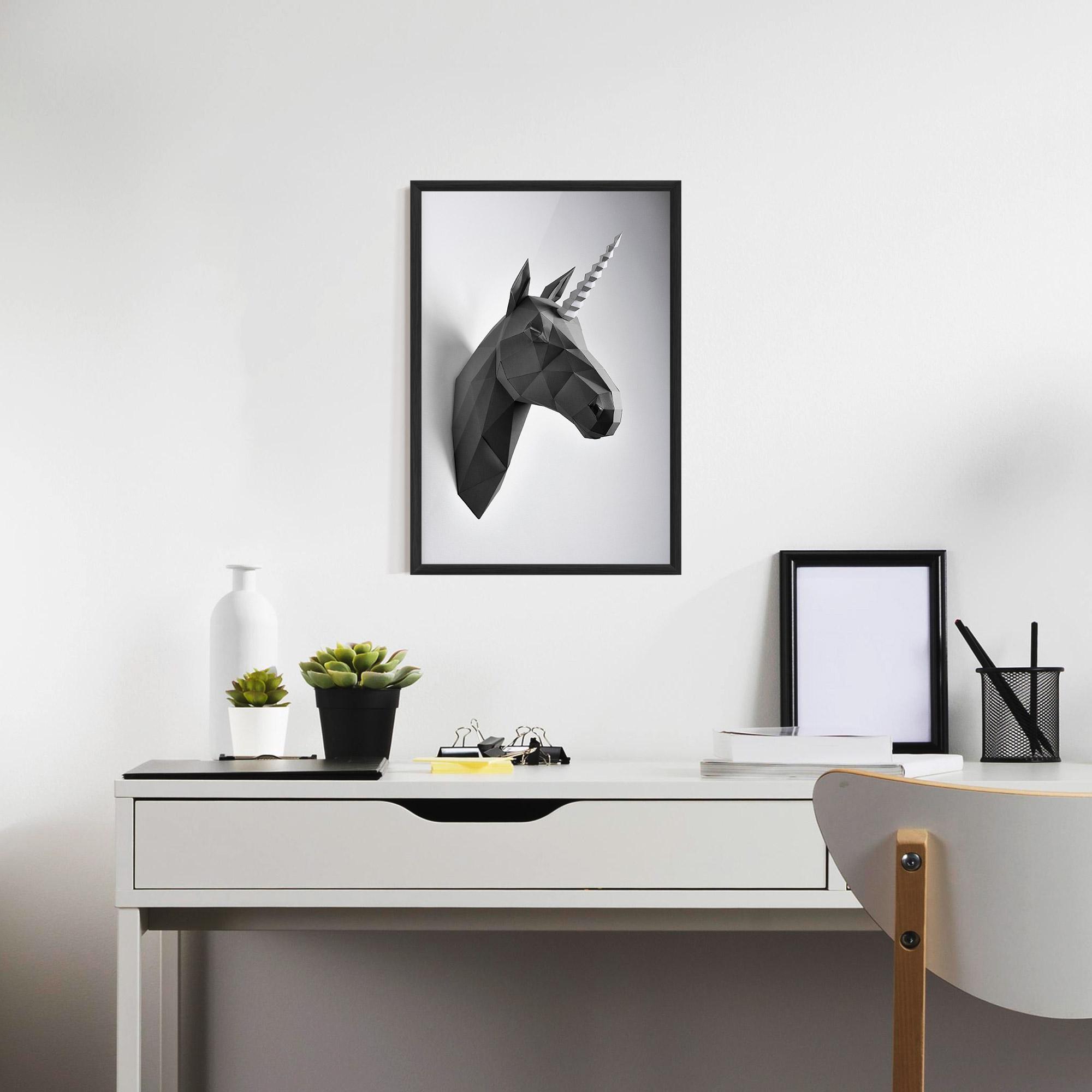 Gerahmte Poster Geometrical Unicorn mockup 7