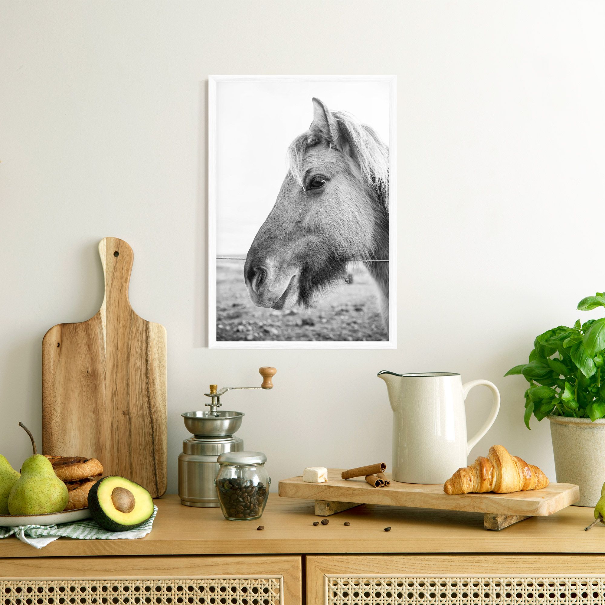 Gray Horse Head mockup 8