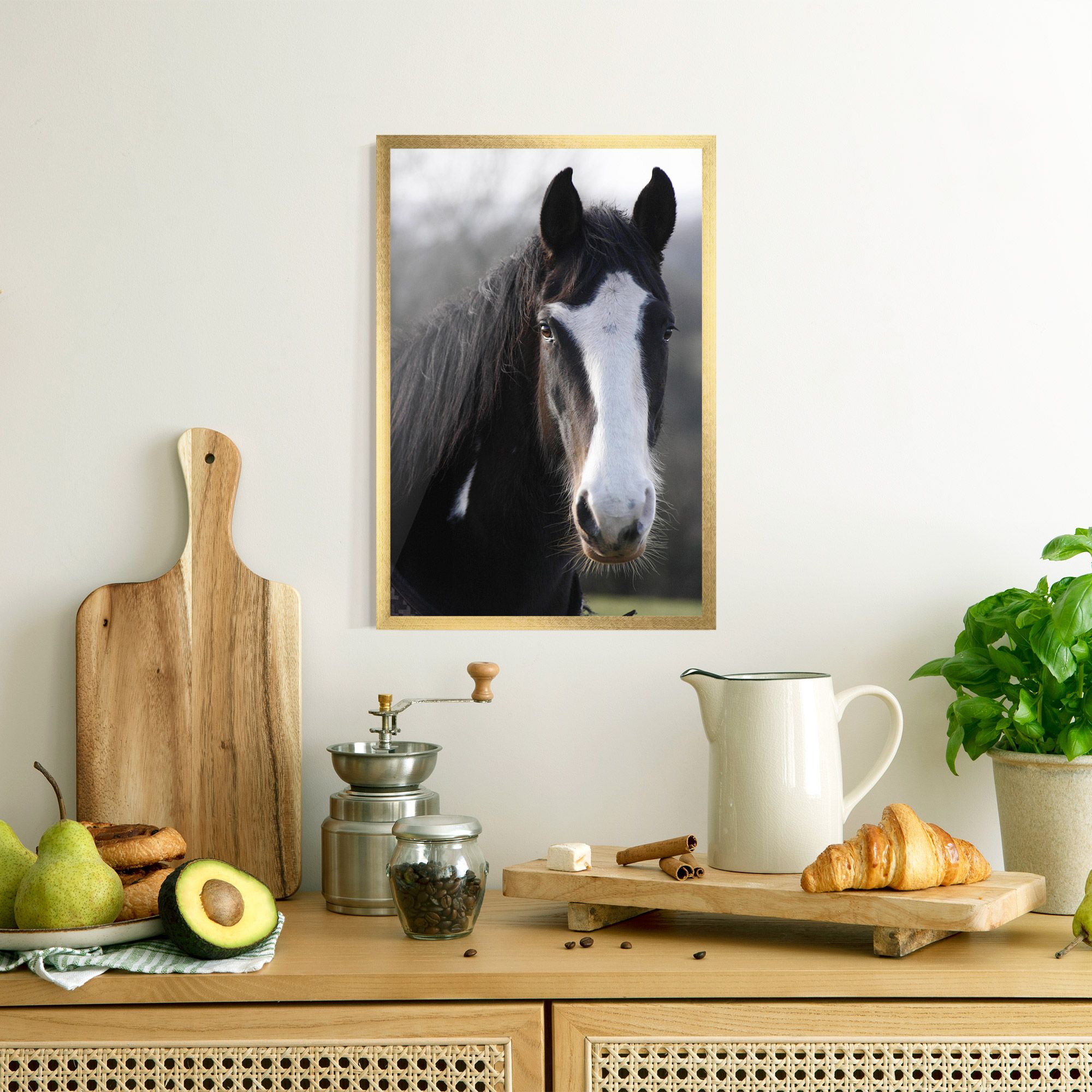 Horse Black Portrait mockup 8