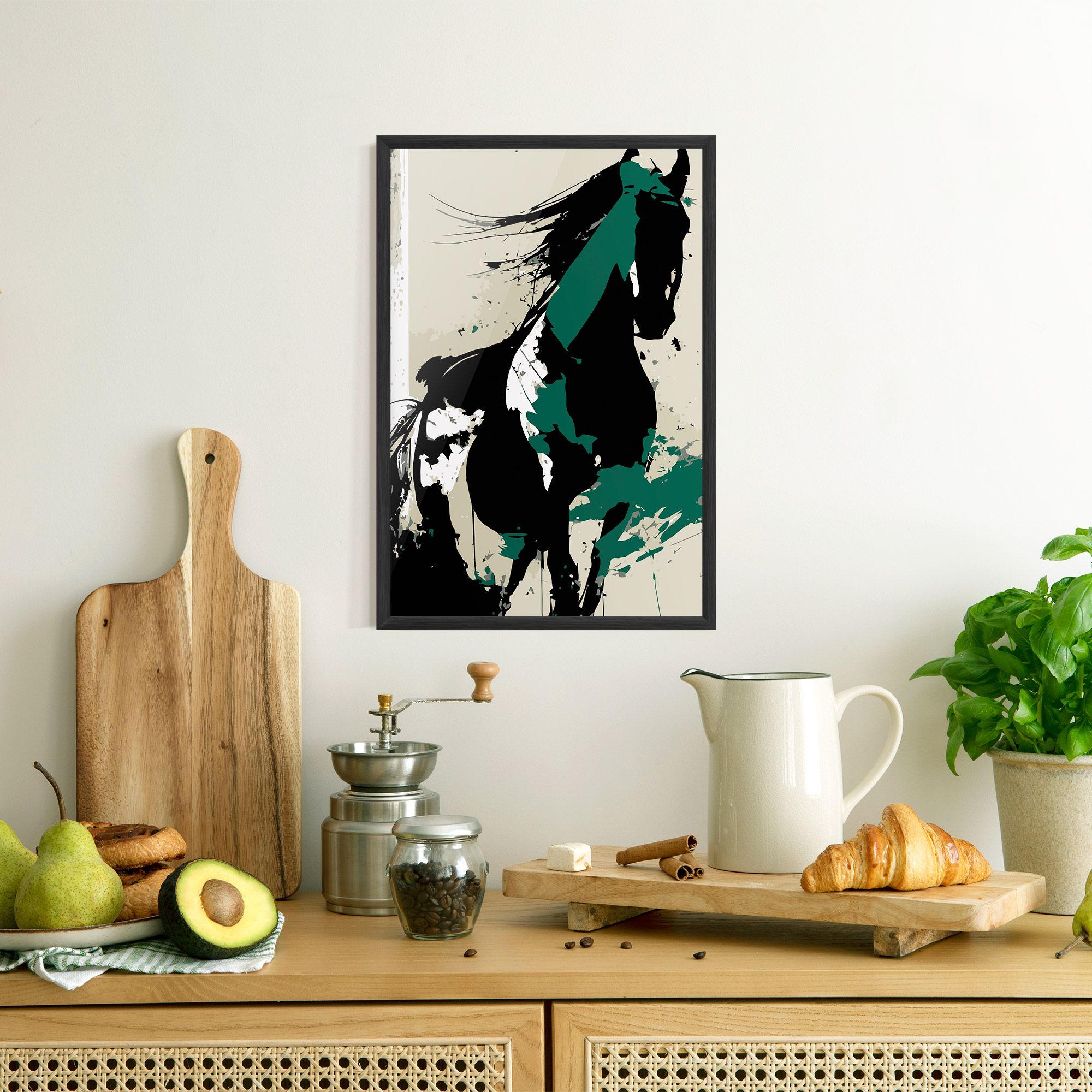 Black Green Horse mockup 8