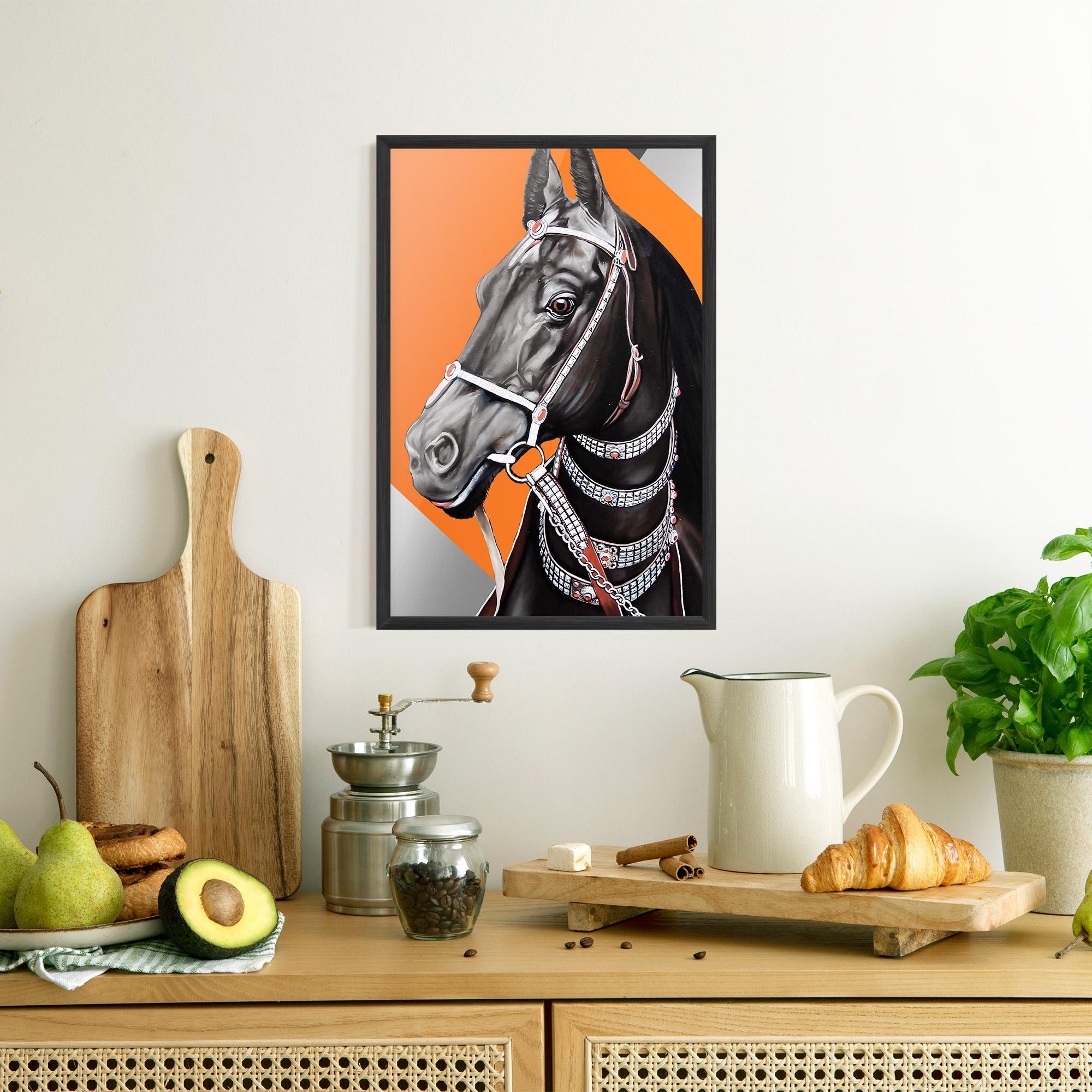 Gerahmte Poster Fashion Horse mockup 8