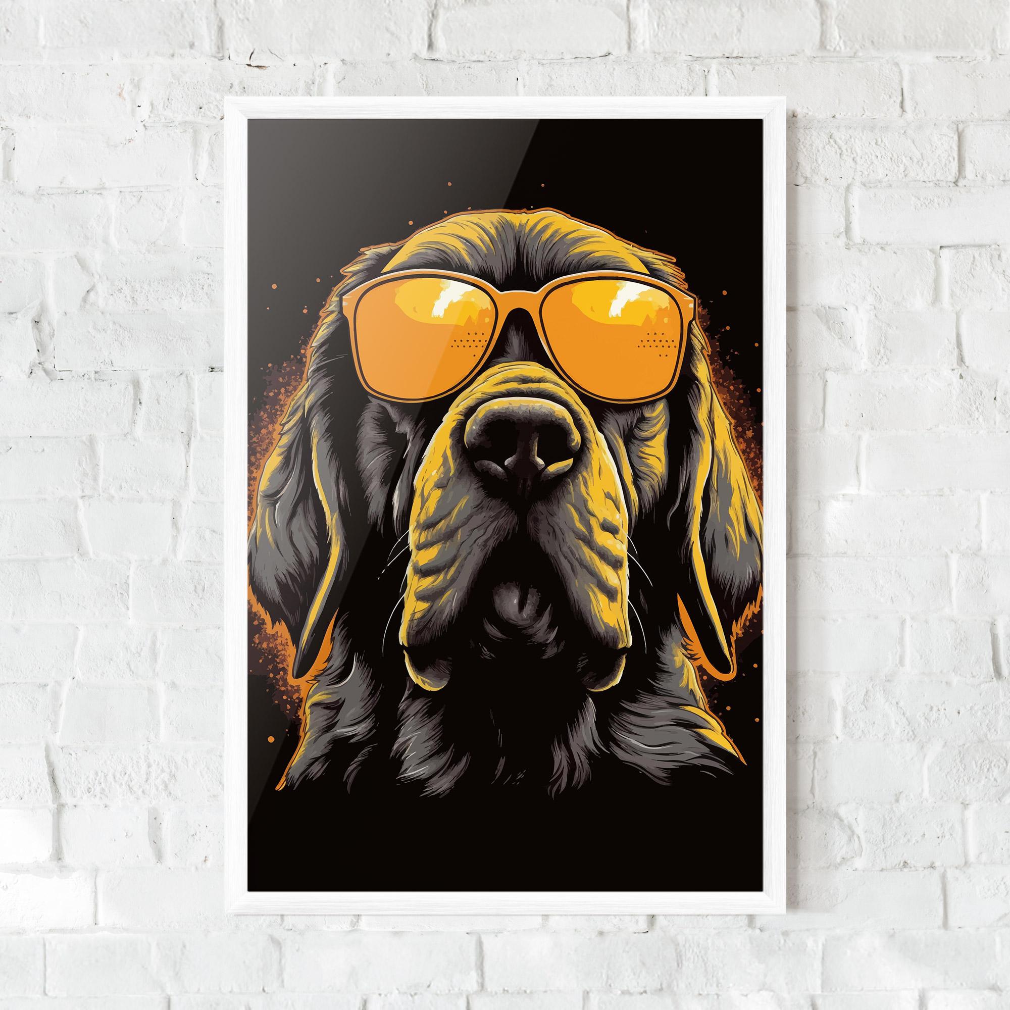 Gerahmte Poster Coolest Dog mockup 0