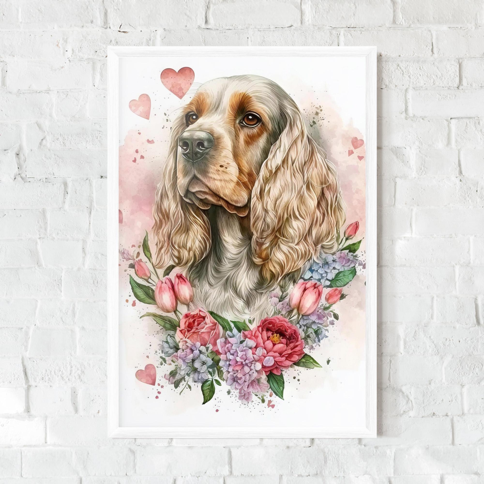 Gerahmte Poster Cute Little Cocker mockup 0