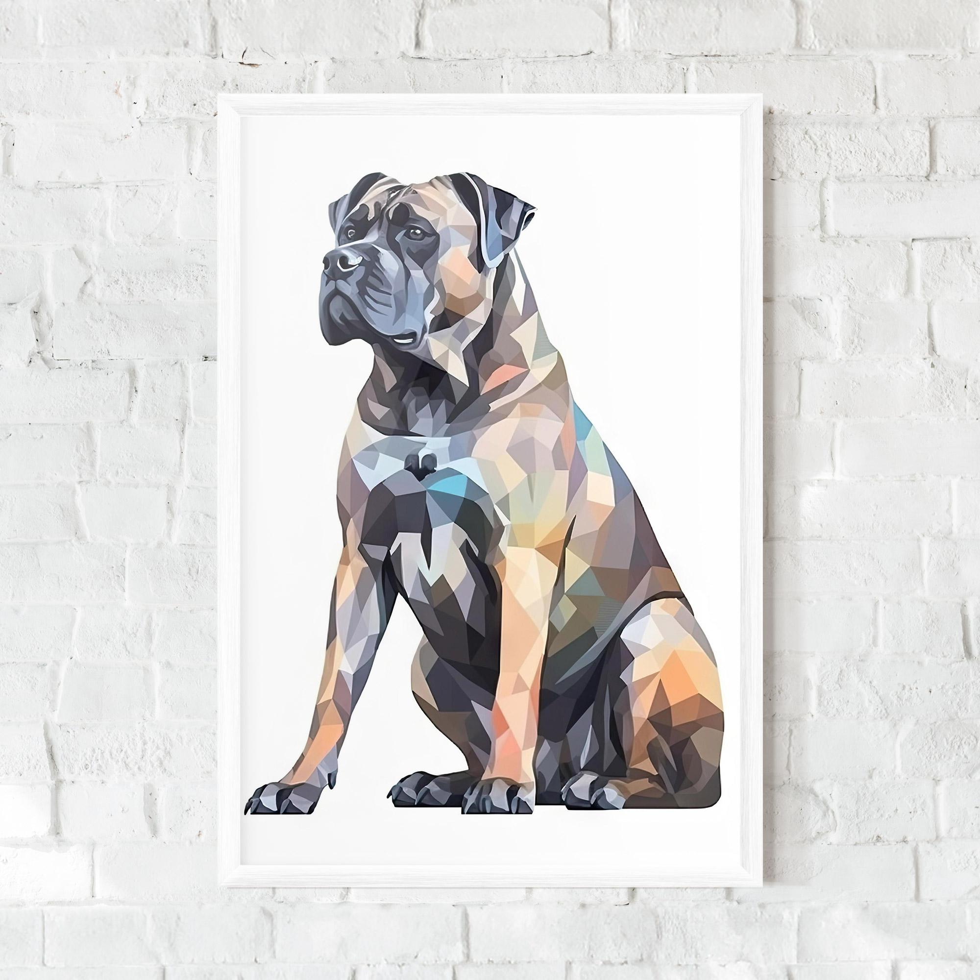 Gerahmte Poster Watercolor Cane Corso mockup 0