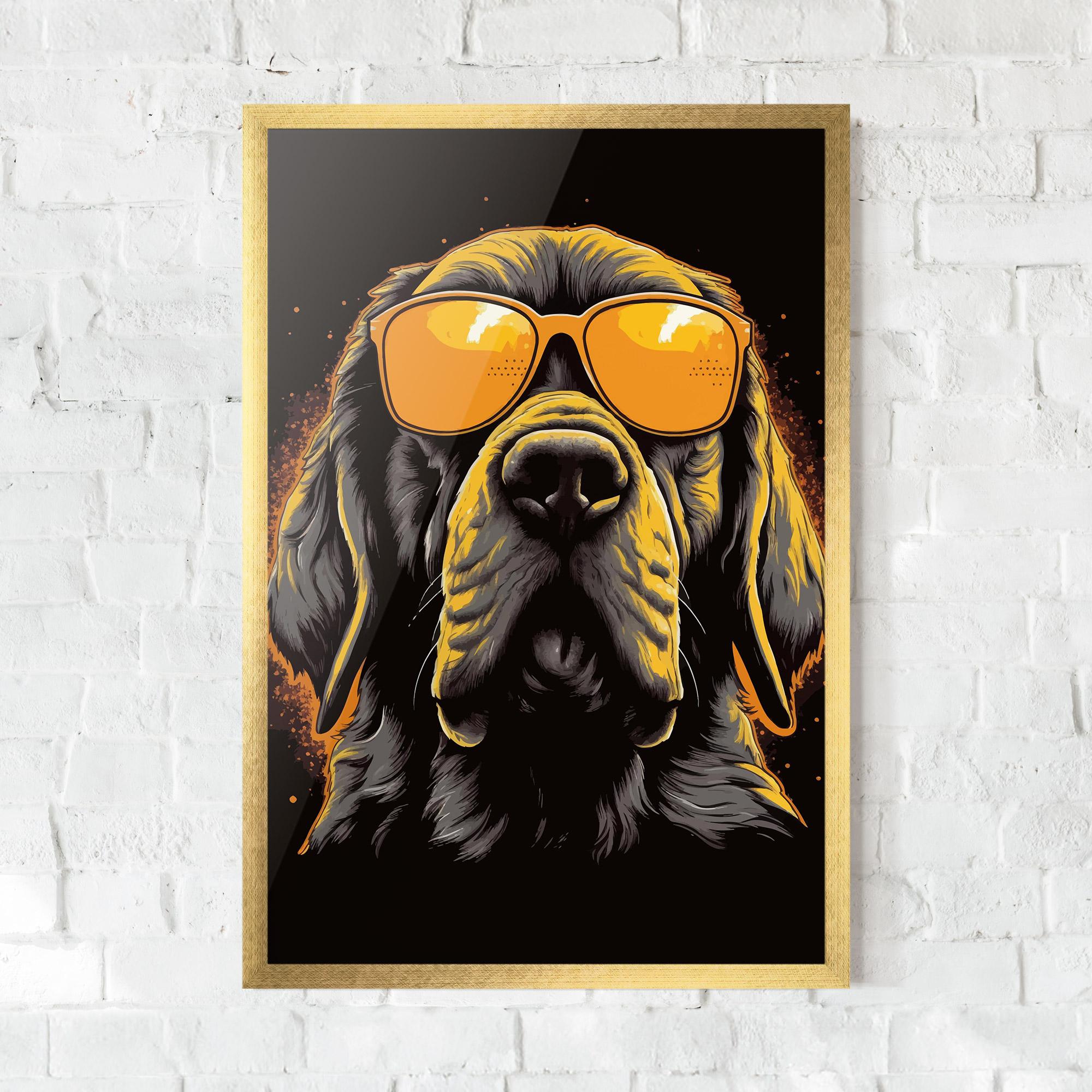 Gerahmte Poster Coolest Dog mockup 0