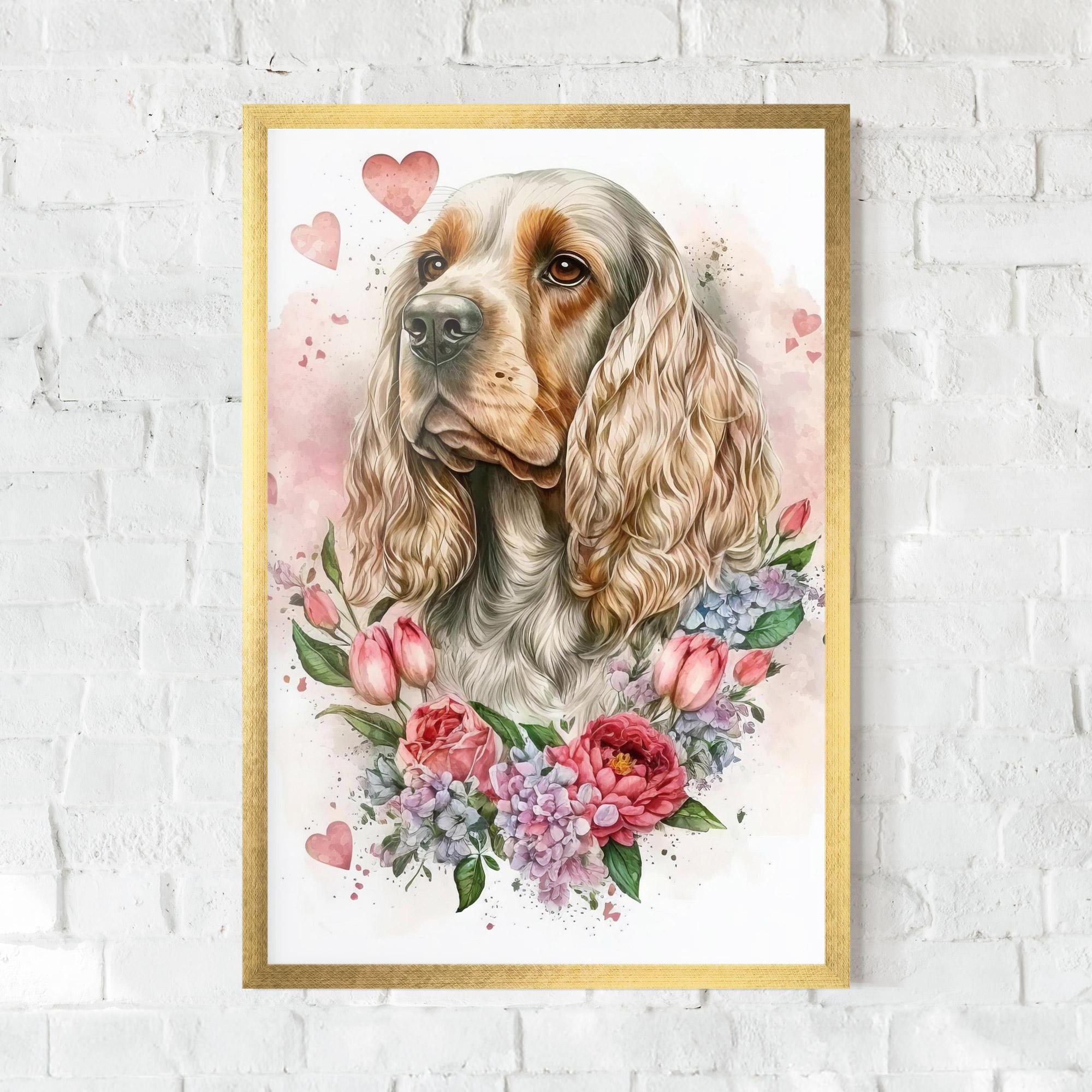 Gerahmte Poster Cute Little Cocker mockup 0