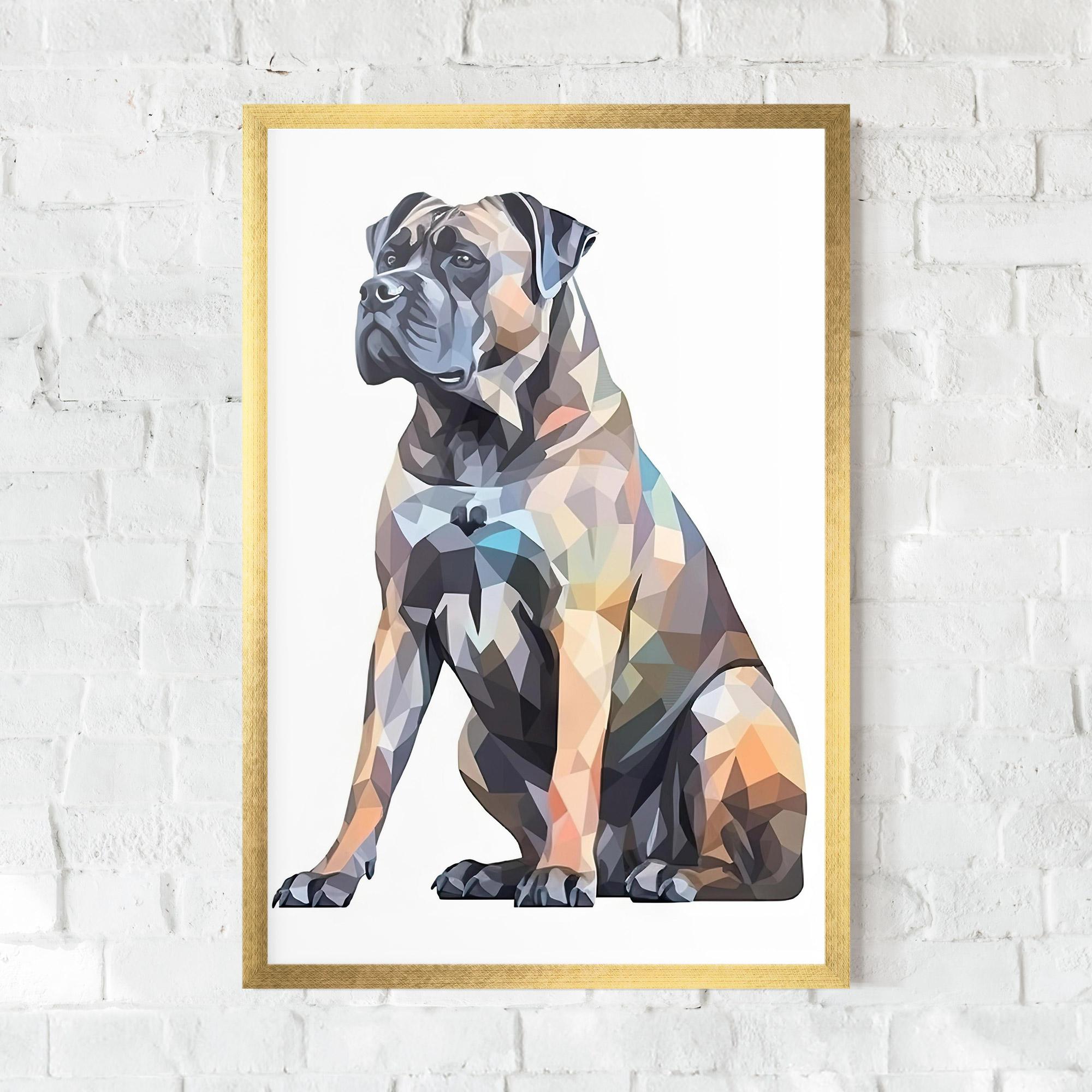 Gerahmte Poster Watercolor Cane Corso mockup 0