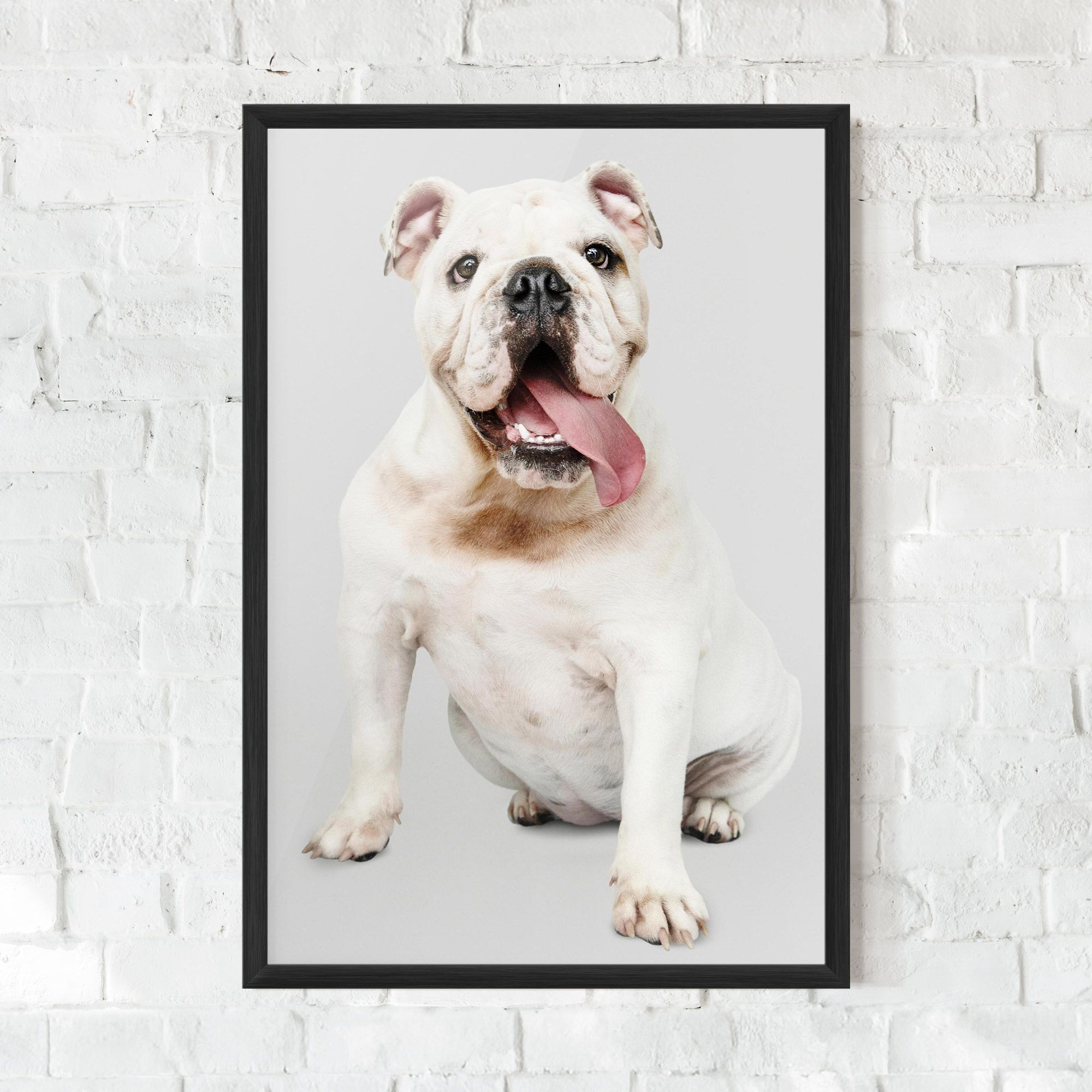 Happy White Dog mockup 0