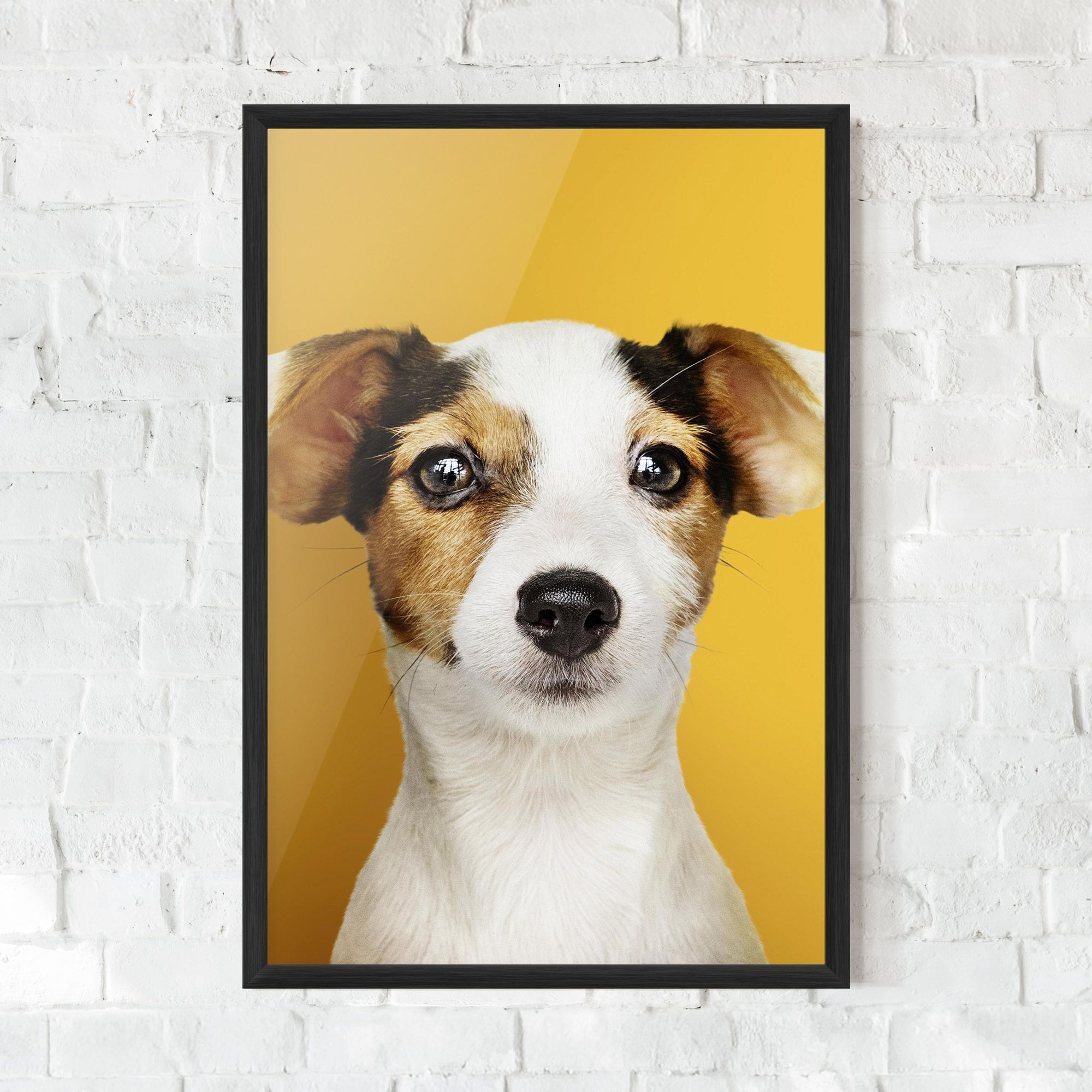 Puppy On Yellow mockup 0