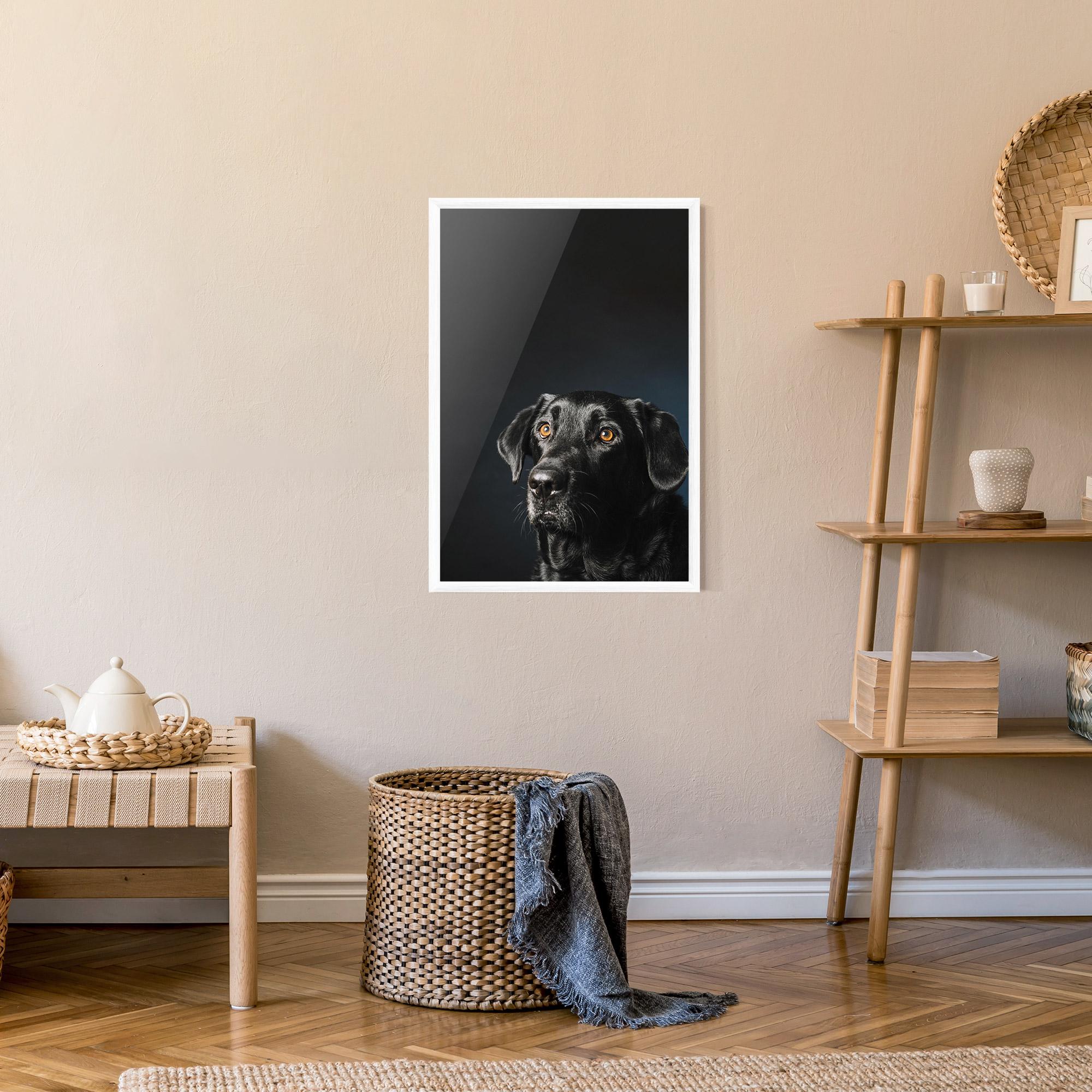 Gerahmte Poster Brown Eyes Dog mockup 9