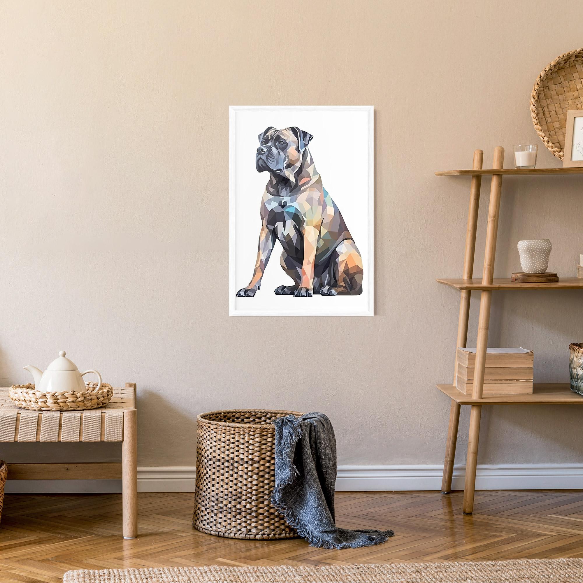 Gerahmte Poster Watercolor Cane Corso mockup 9