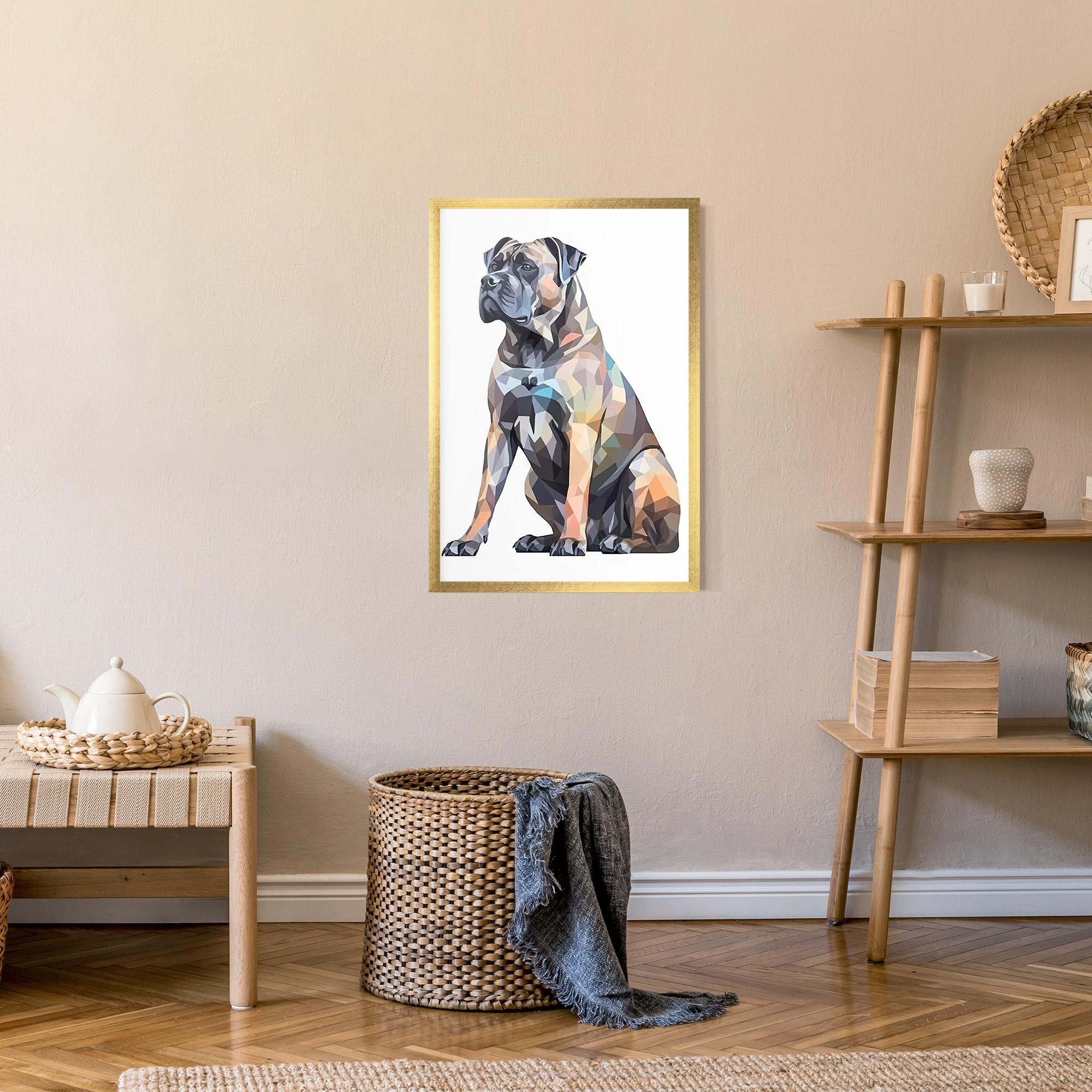 Gerahmte Poster Watercolor Cane Corso mockup 9