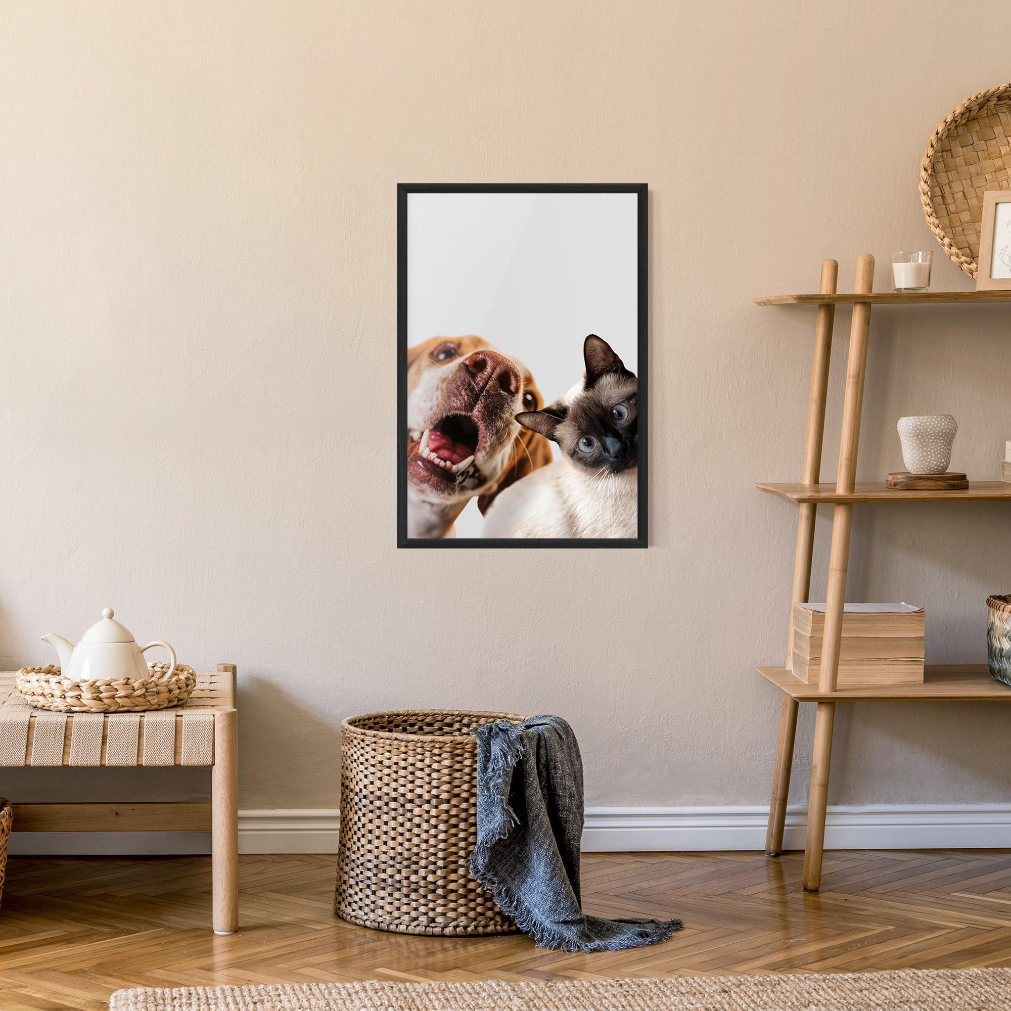 Gerahmte Poster Cute Pet Collage mockup 9