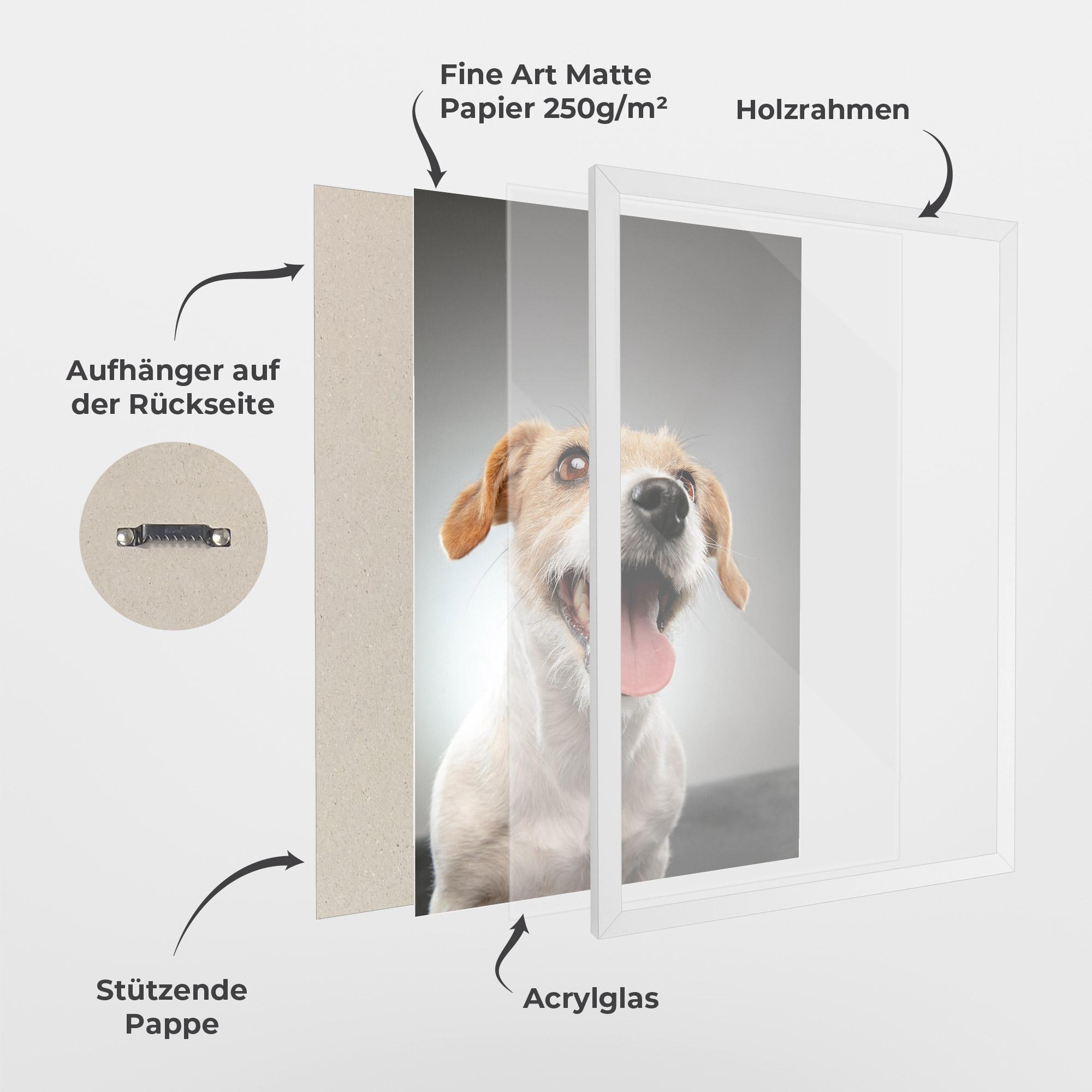 Gerahmte Poster Jack Russell Terrier mockup 1