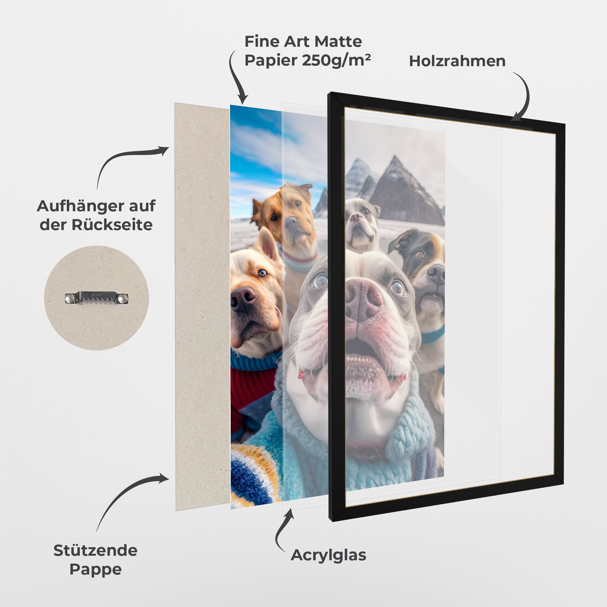 Dogs Selfie Group mockup 1