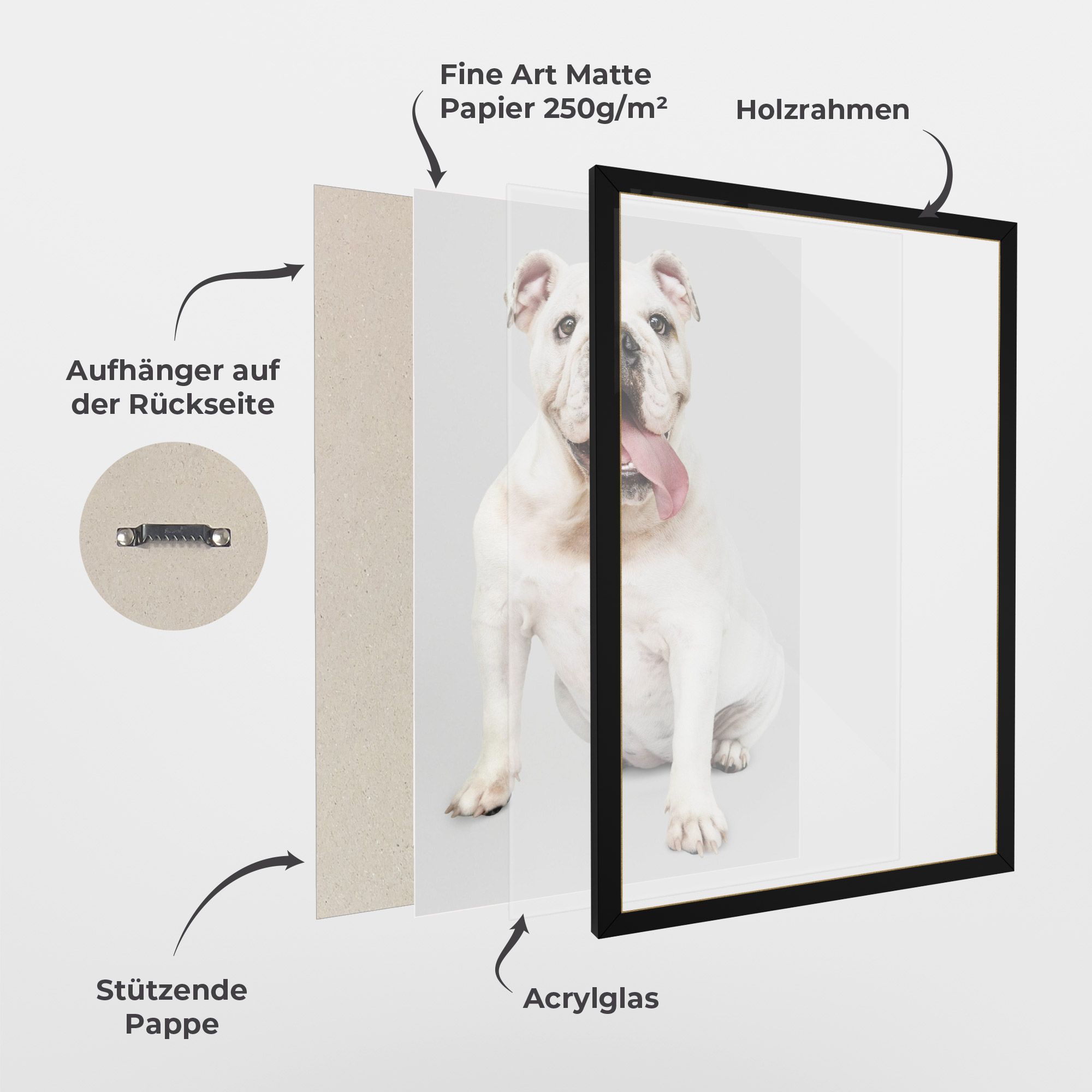 Happy White Dog mockup 1