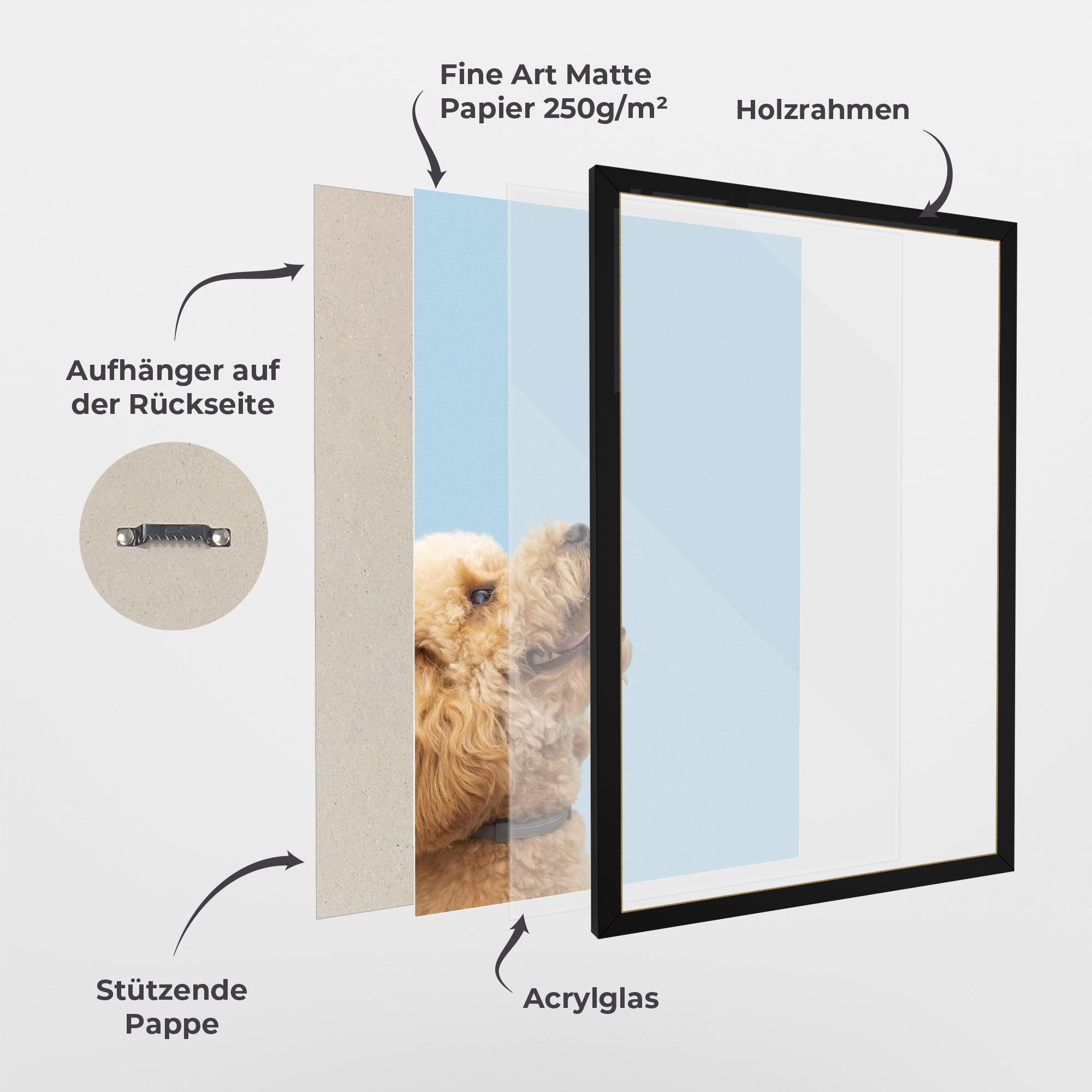 Yellow Cute Dog mockup 1