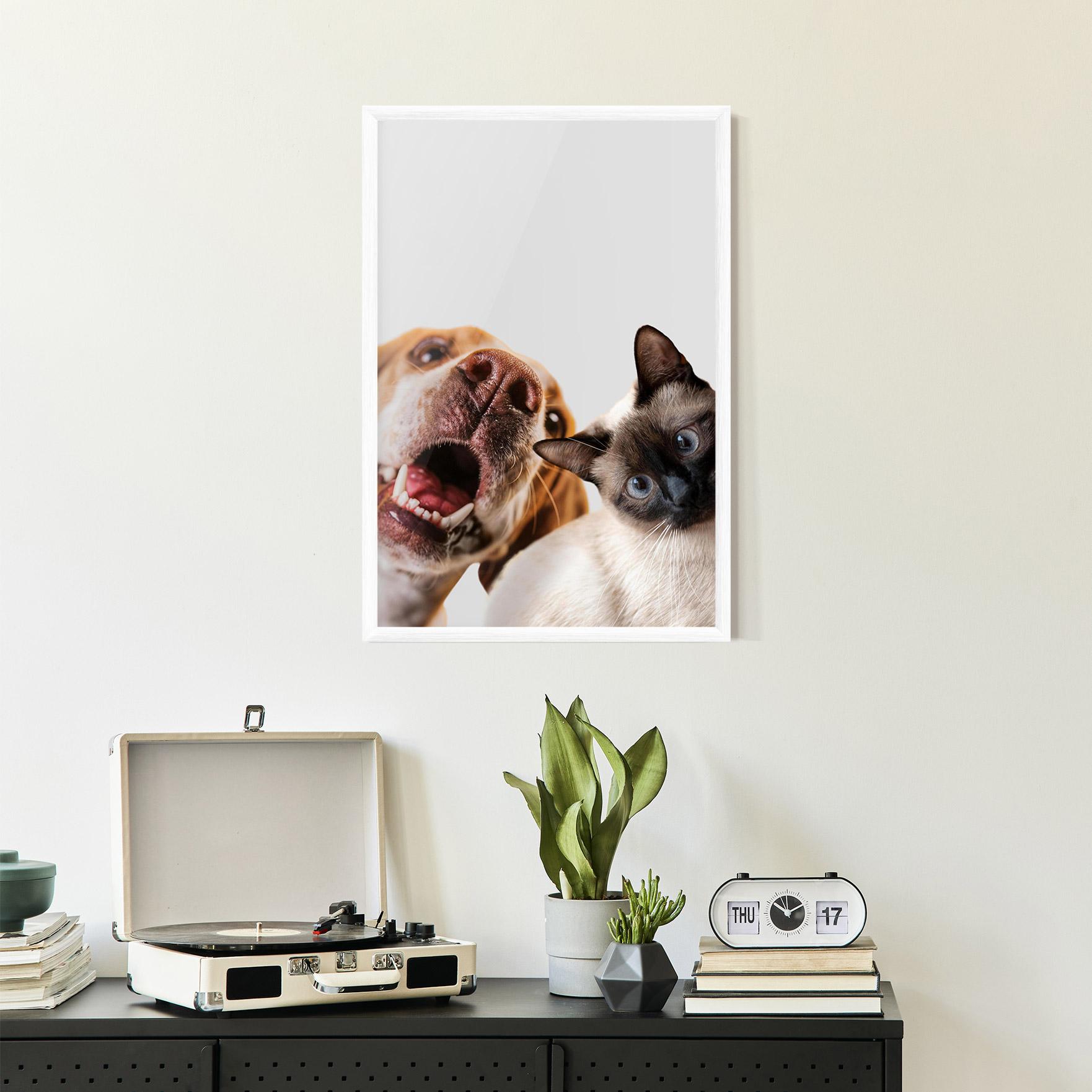 Gerahmte Poster Cute Pet Collage mockup 2
