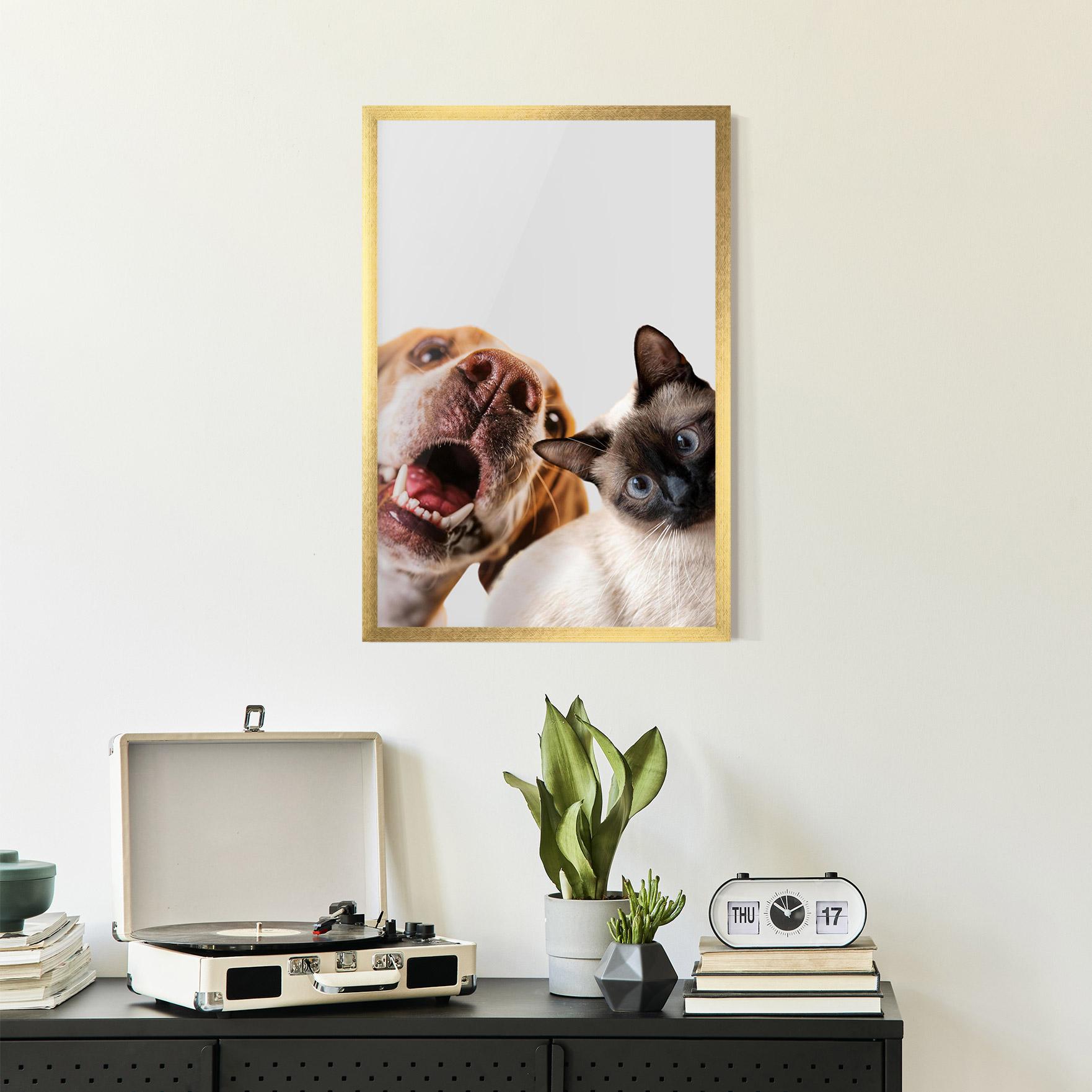 Gerahmte Poster Cute Pet Collage mockup 2