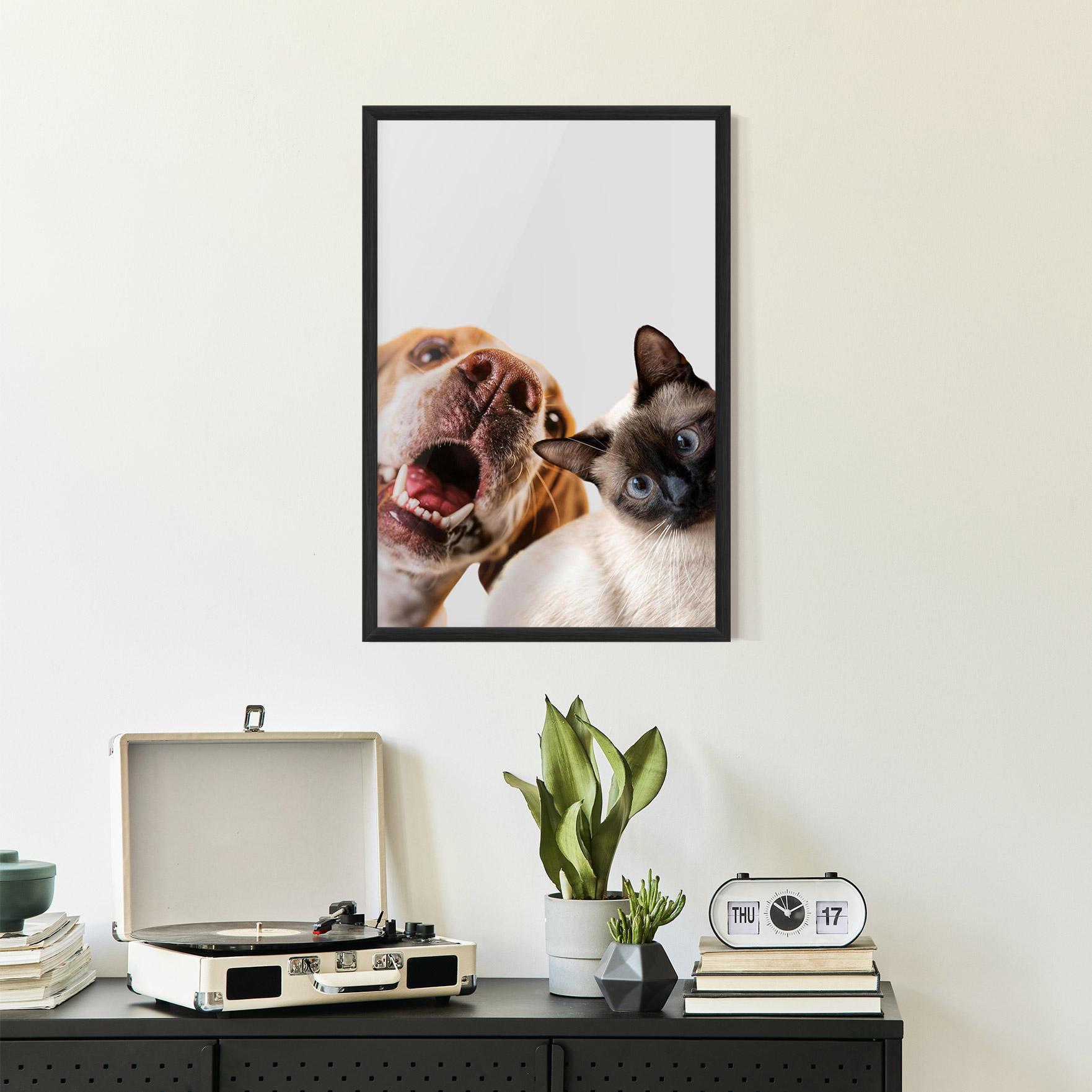 Gerahmte Poster Cute Pet Collage mockup 2