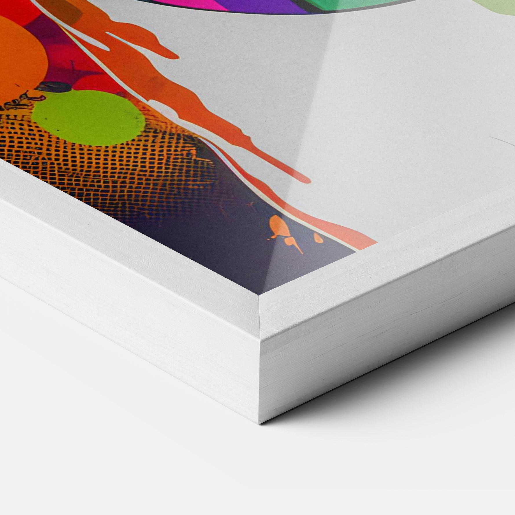 Gerahmte Poster Colorful Dog mockup 3