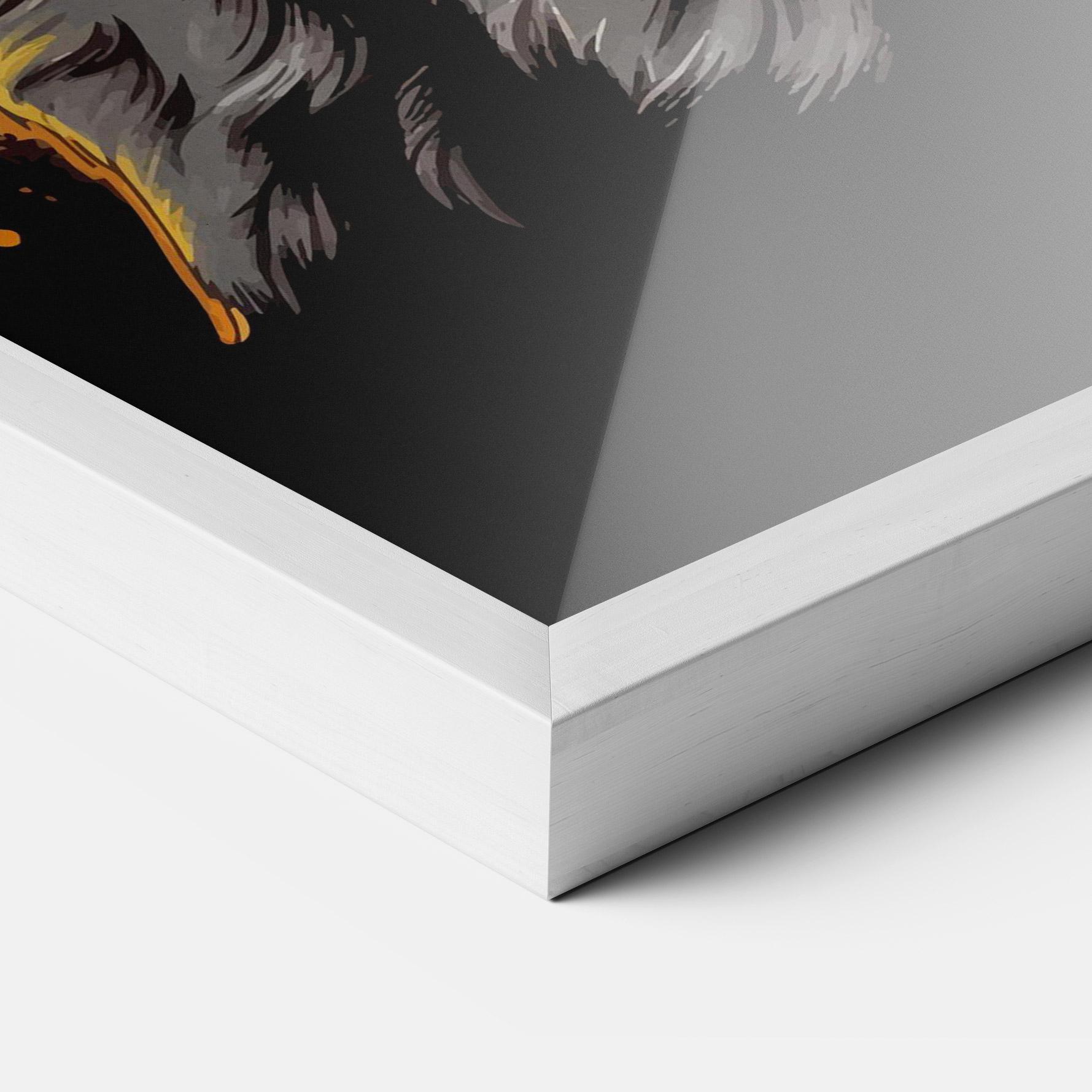 Gerahmte Poster Coolest Dog mockup 3