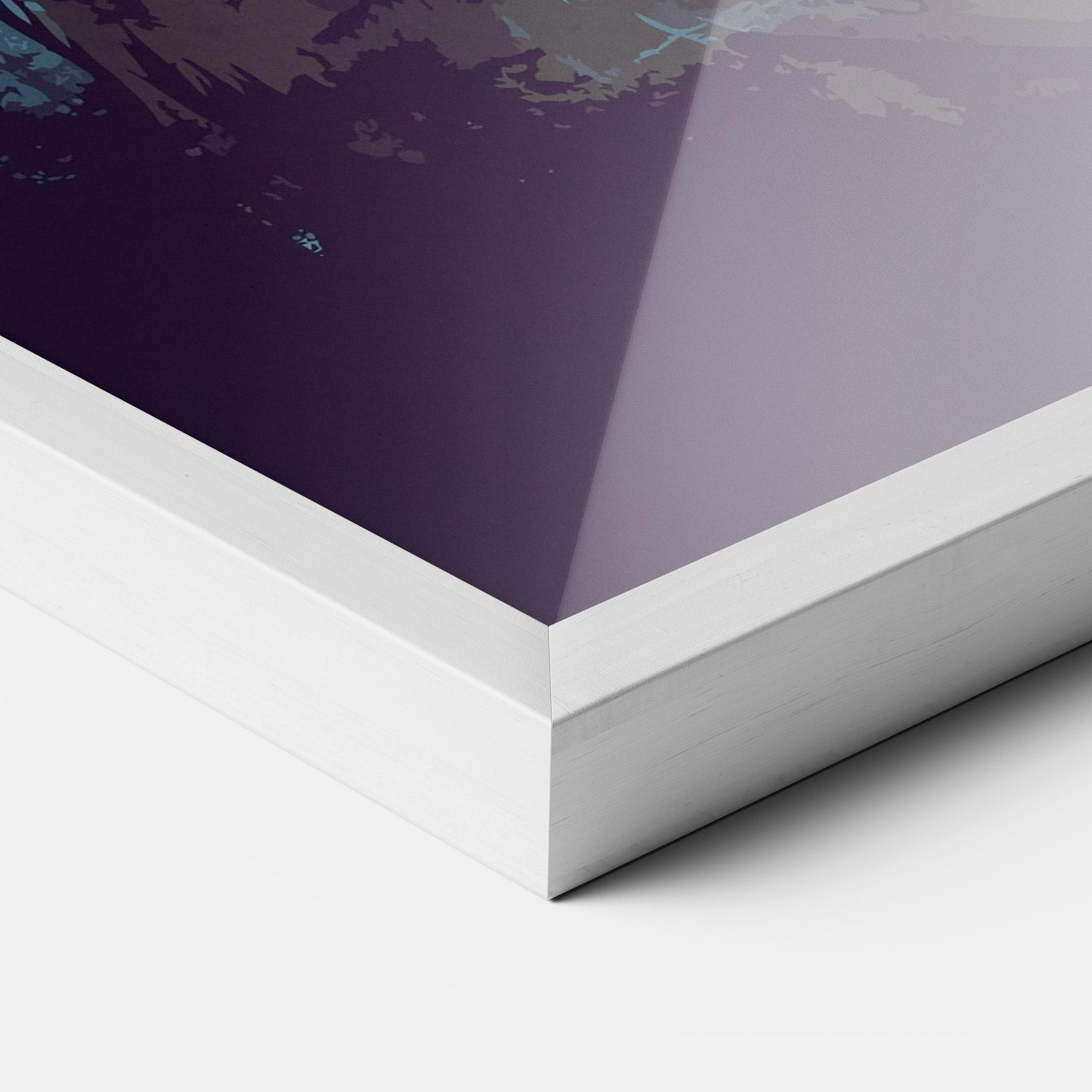 Gerahmte Poster Sunset Dog mockup 3