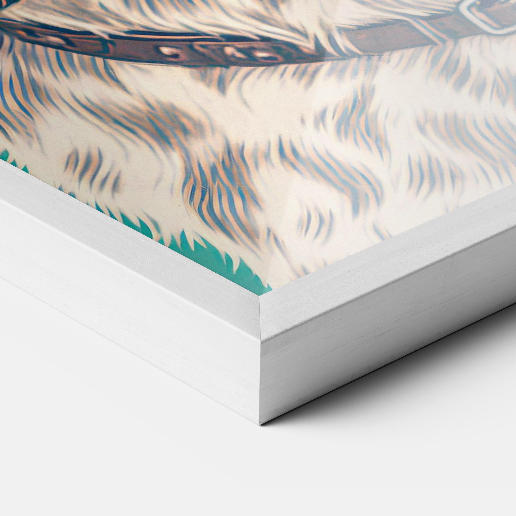 Gerahmte Poster Vintage Dog mockup 3