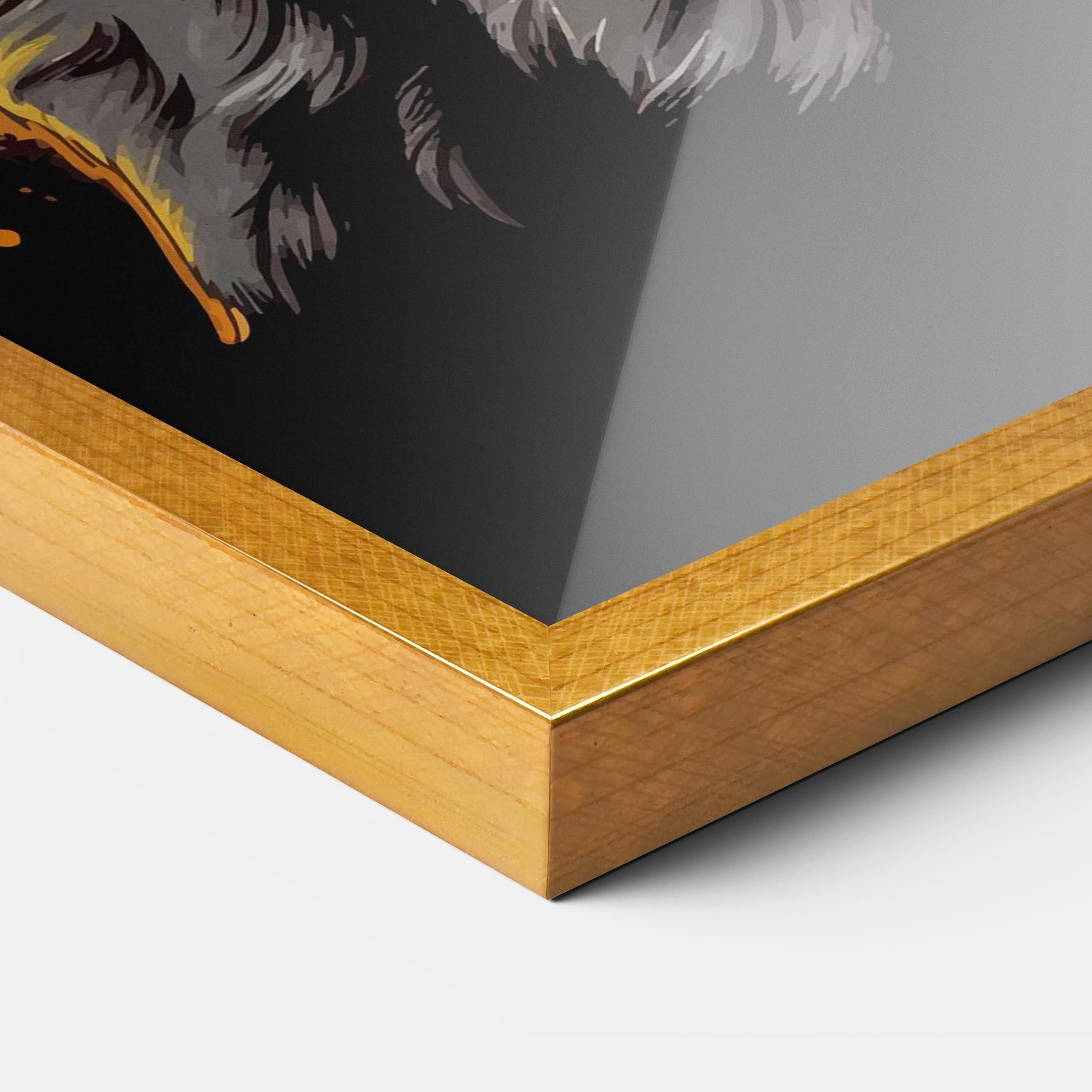 Gerahmte Poster Coolest Dog mockup 3