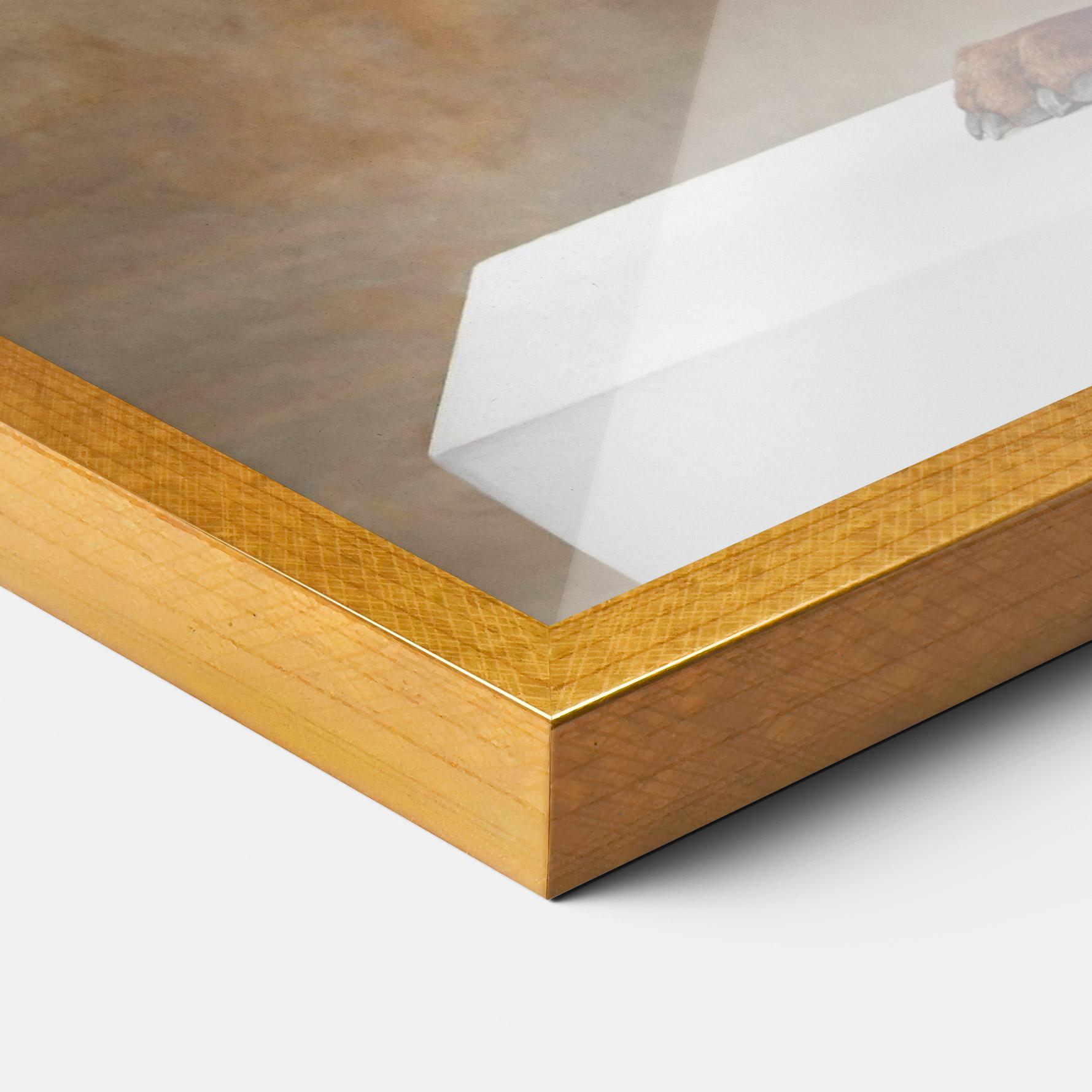 Gerahmte Poster Doberman Standing mockup 3