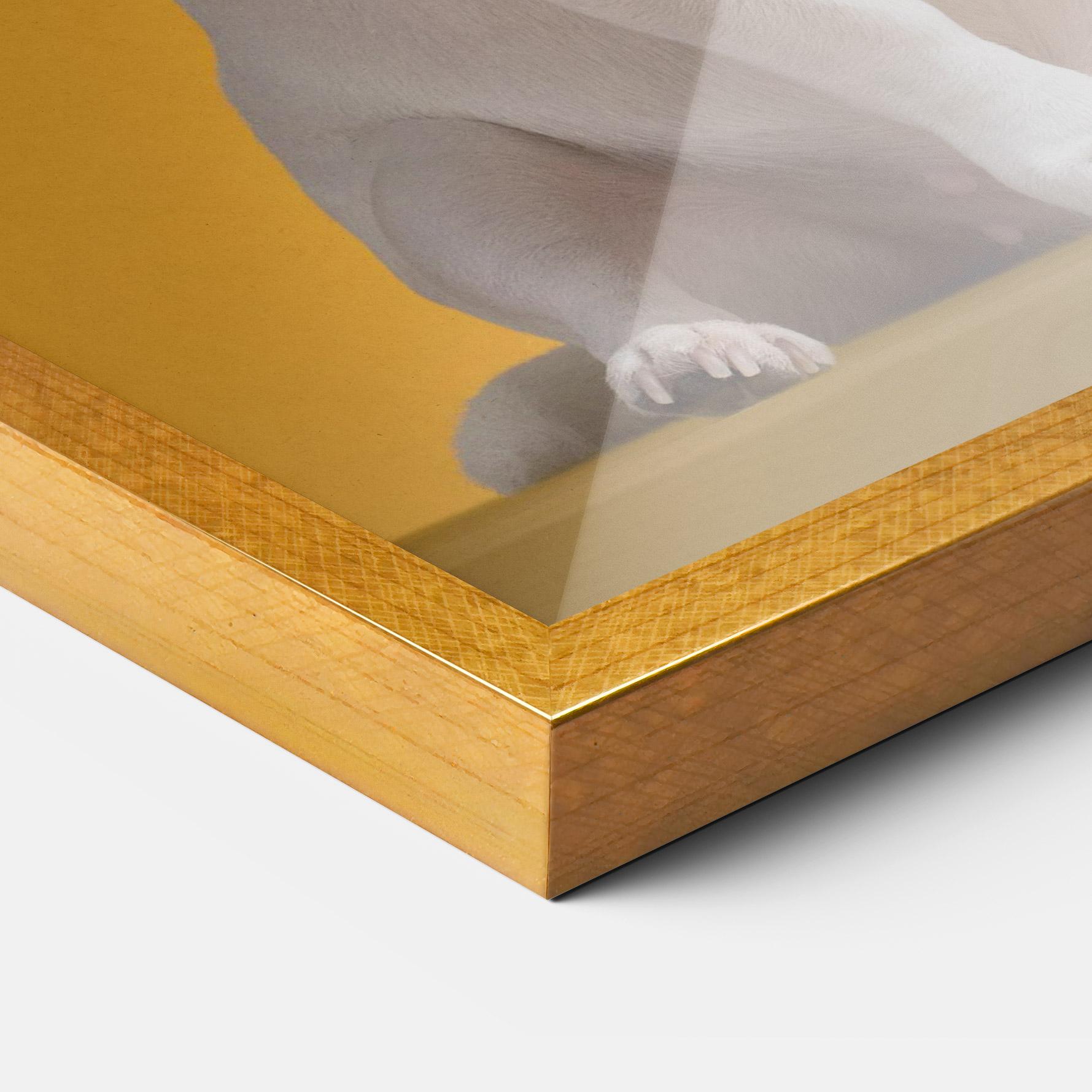 Gerahmte Poster Toothbrush Dog mockup 3